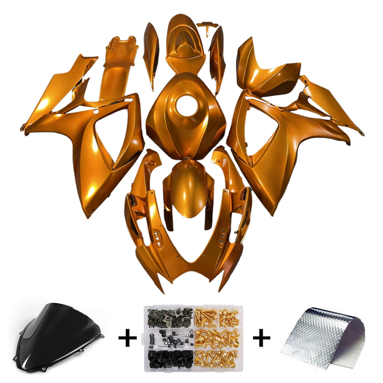 Kit de carénage injecté en plastique ABS pour Suzuki GSXR 600/750 2006-2007 K6