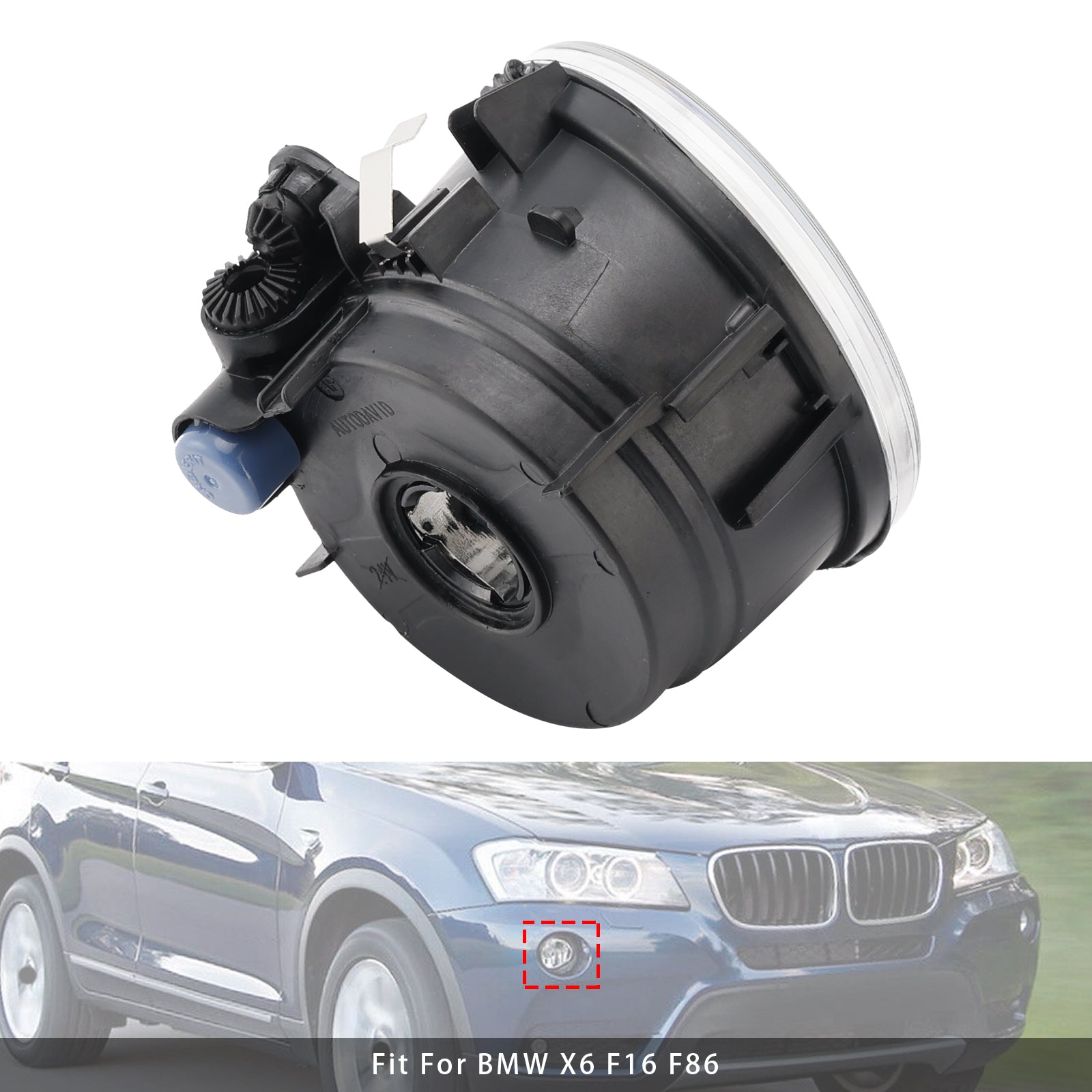 1 mistlamp rechtsvoor zonder lampen voor BMW X3 X4 X5 X6 63177238788