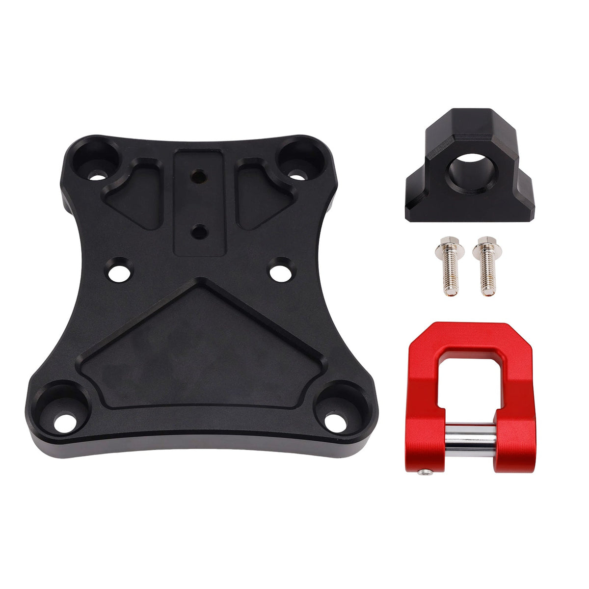 Plaque de traction pour crochet de remorquage arrière avec anneau en D de 3/4"" compatible avec Yamaha Maverick X3 900 X Max