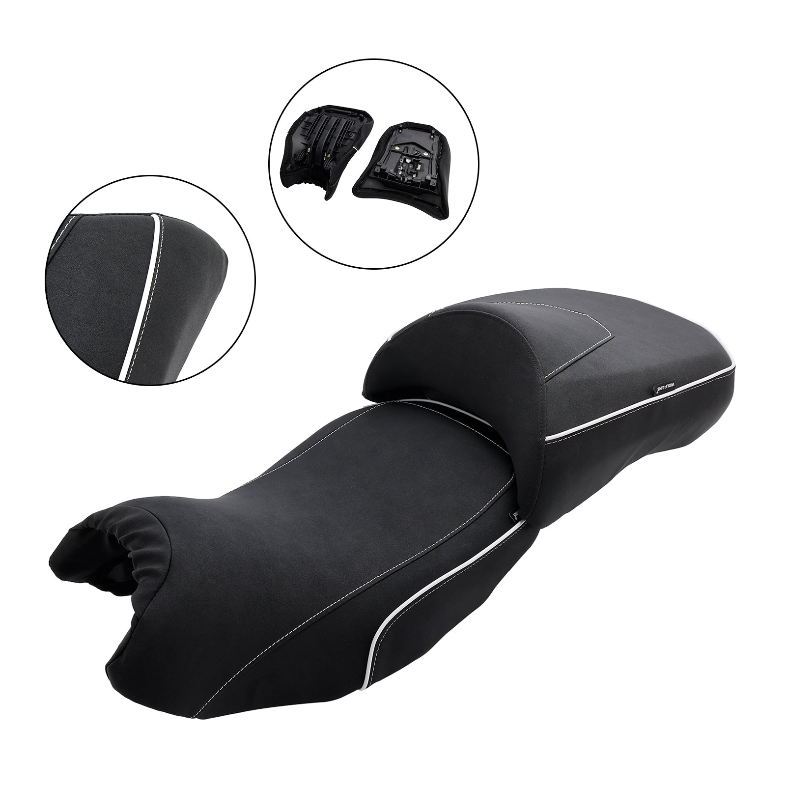 Remplacer le siège conducteur avant/arrière noir pour BMW R1200Gs 14-18 R1250Gs