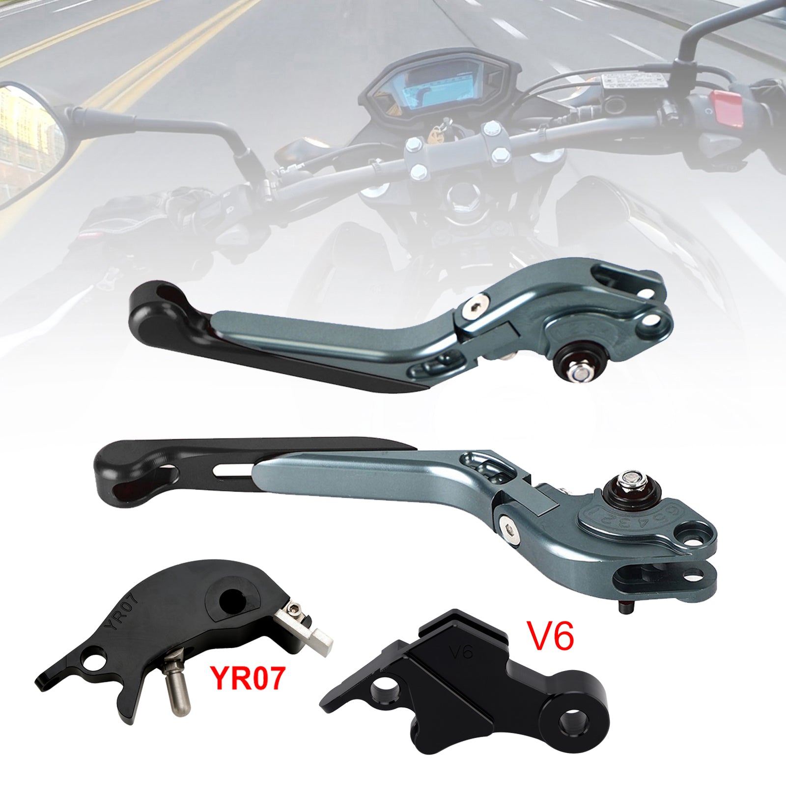 Levier de frein et d'embrayage réglable compatible avec YAMAHA XSR900 XSR900GP MT-09 2024-2025