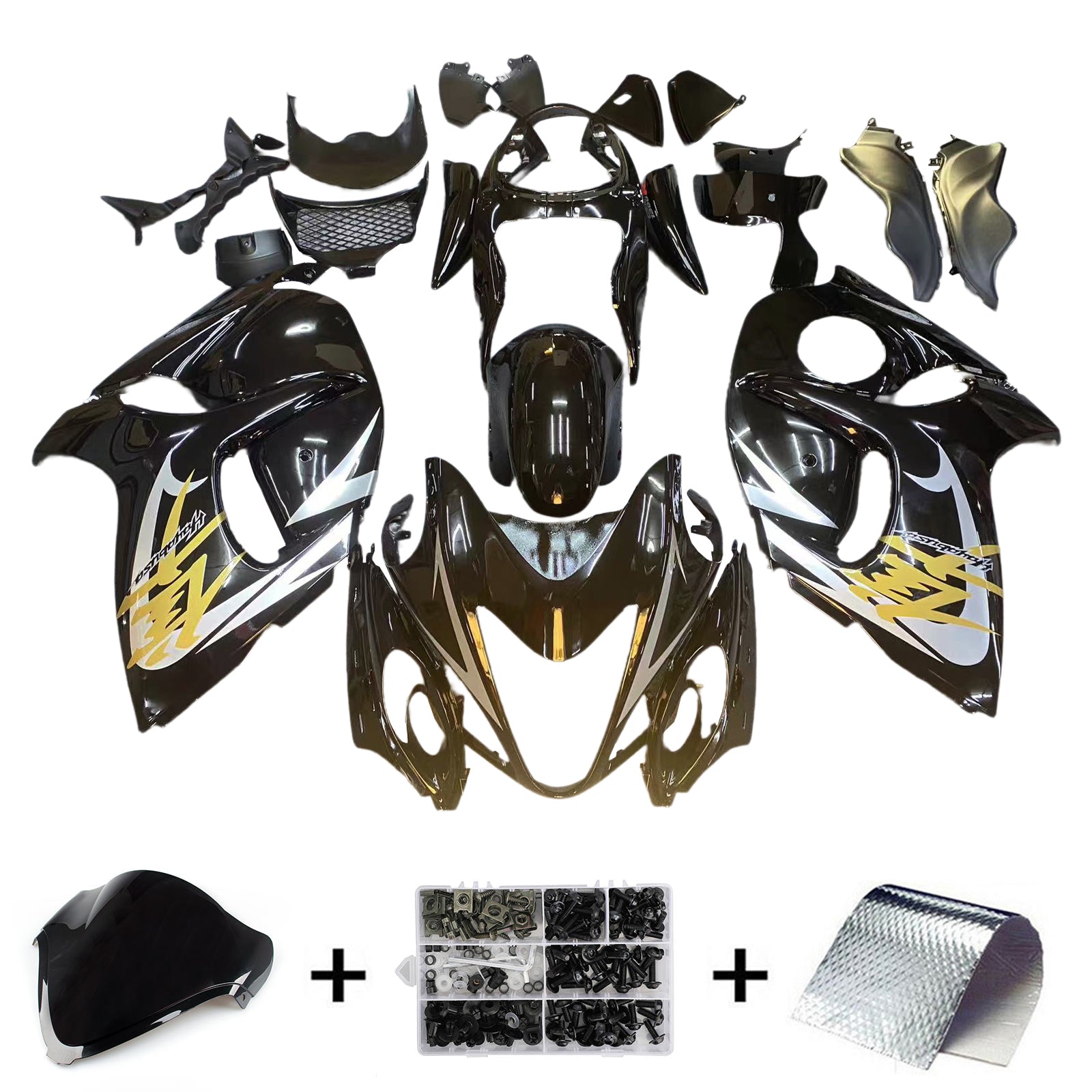 2008-2020 Suzuki Hayabusa GSX1300r Kit de camerage d'injection de carrosserie en plastique