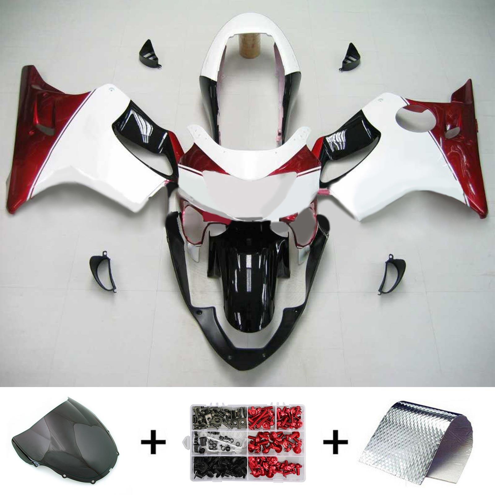 1999-2000 Honda CBR600F4 Kit carenatura iniezione carrozzeria in plastica ABS