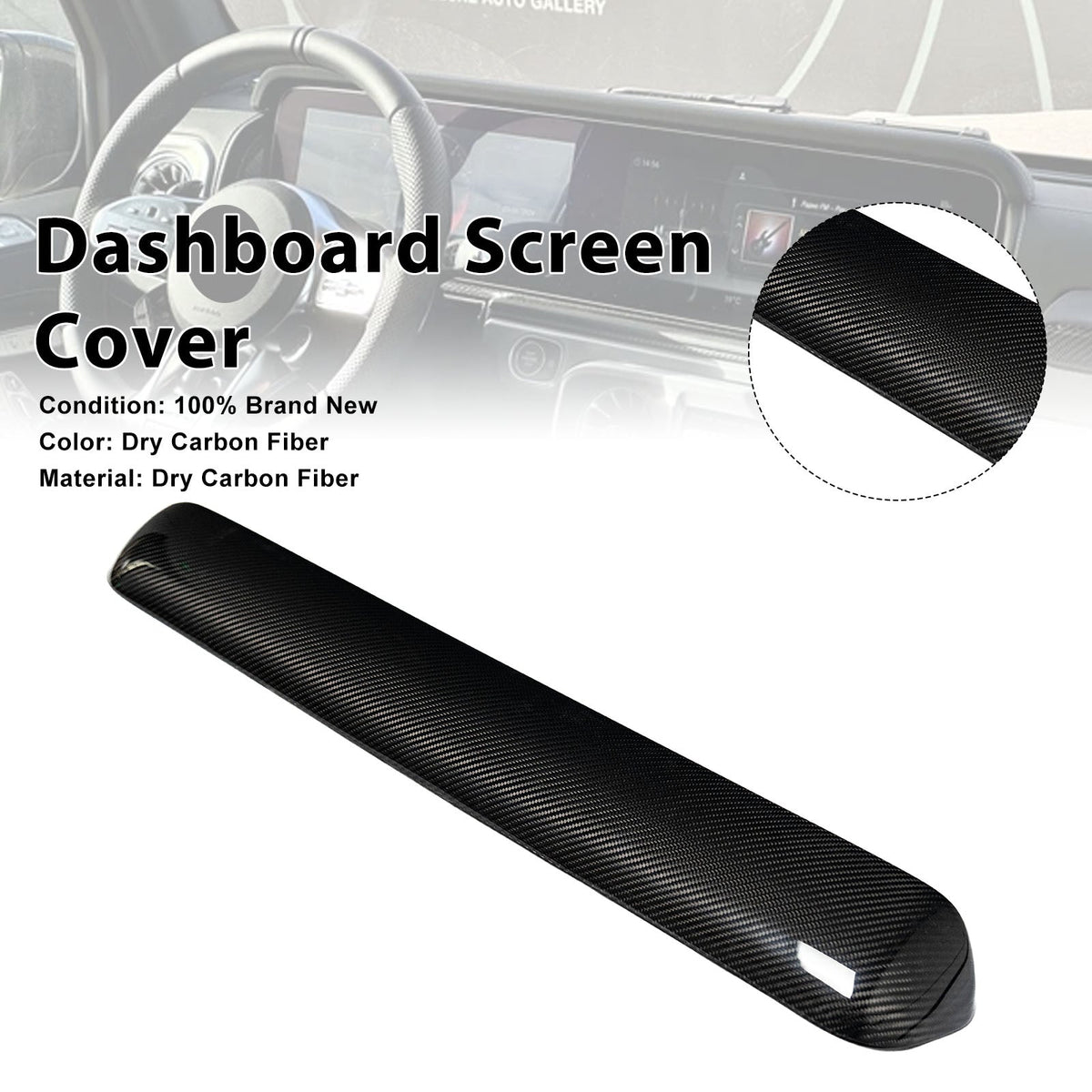 Carbonvezel dashboard schermbeschermer voor Mercedes-Benz W464 En W465 (2019-2026)