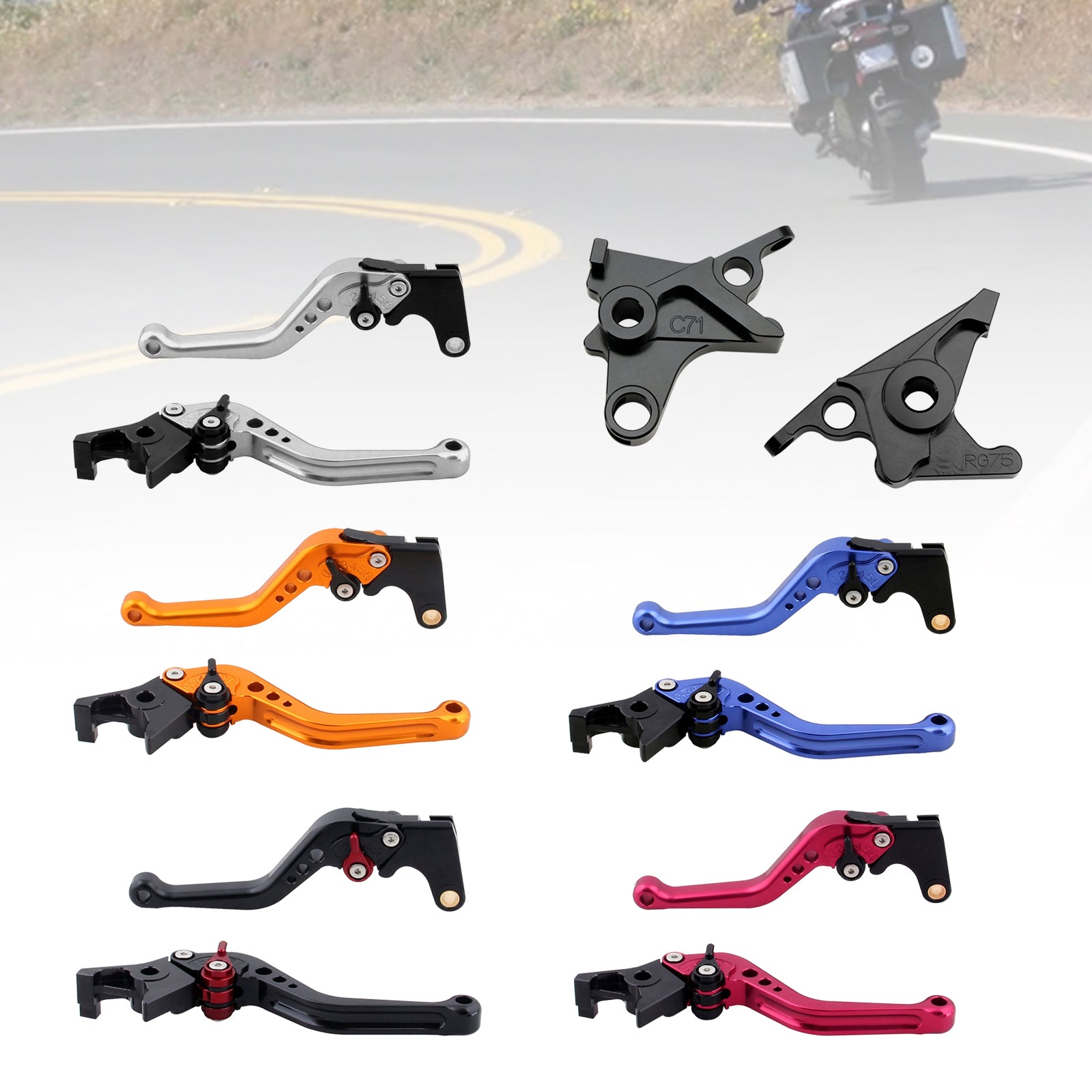 Levier de frein et d'embrayage court pour BMW R NINE T / PURE / RACER 2017-2023