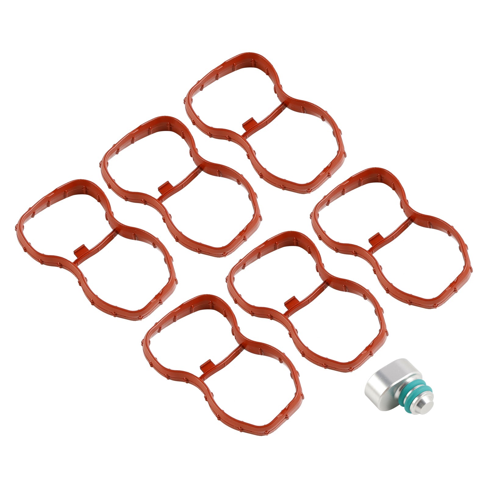 Junta del colector de admisión de 6 uds 1167807480 para BMW E90-93 F10 F11 F07 X5 X6 N57