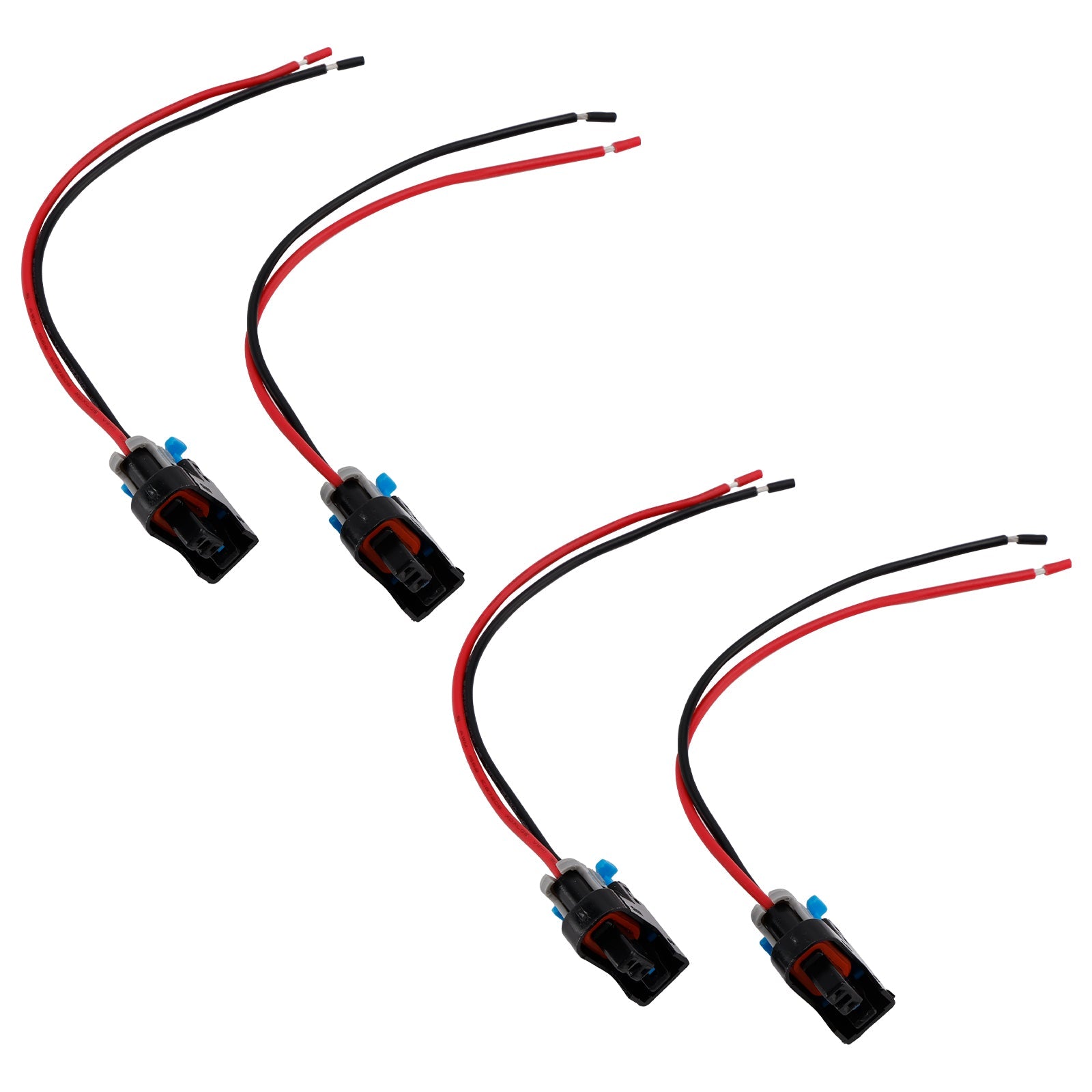 Złącze d'4 szt. zacisk wtyczki wtryskiwacza paliwa Pigtail szybkie rozłączanie pasujące do Buick