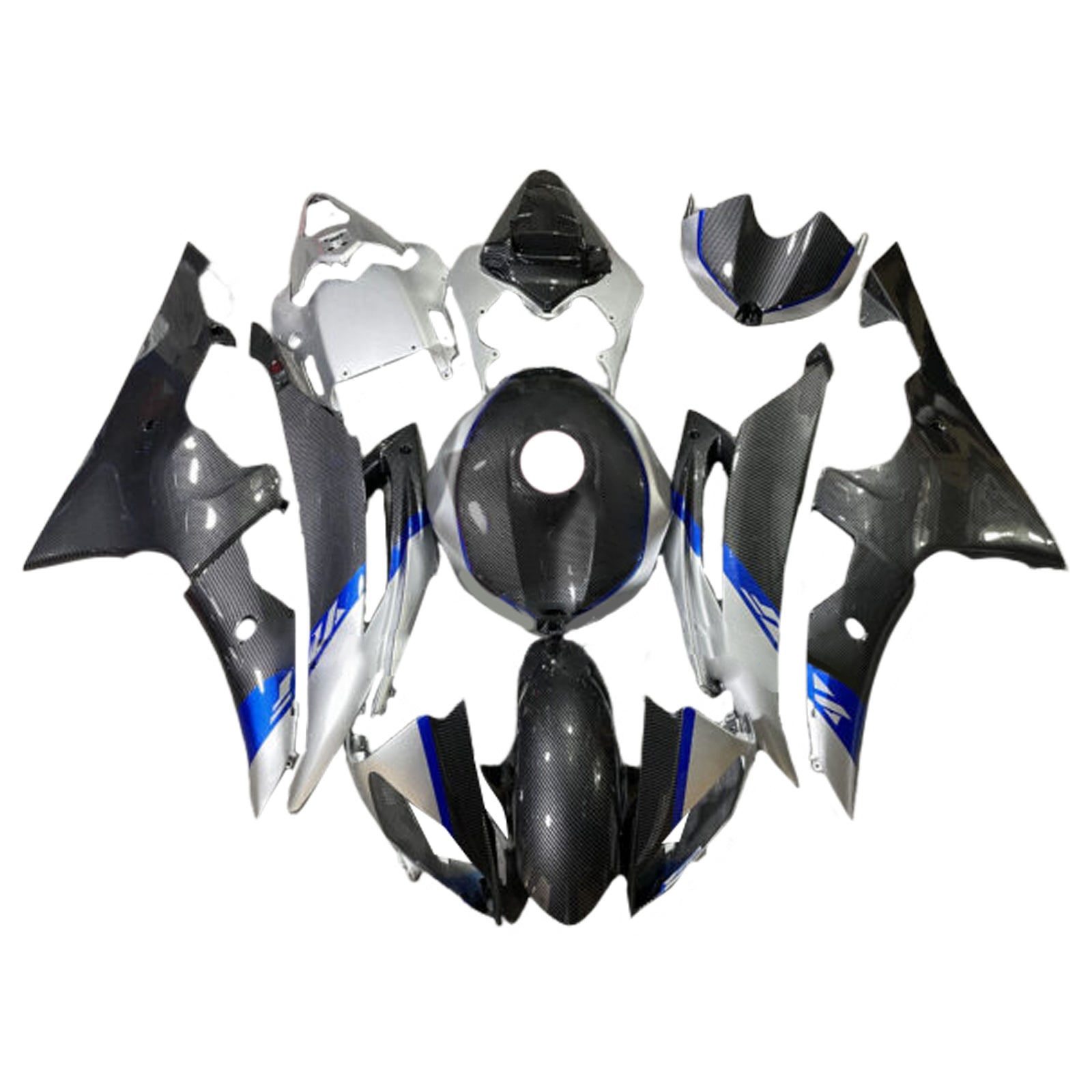 Kit de carenado inyectado de plástico ABS para Yamaha YZFR6 YZF-R6 2008-2016