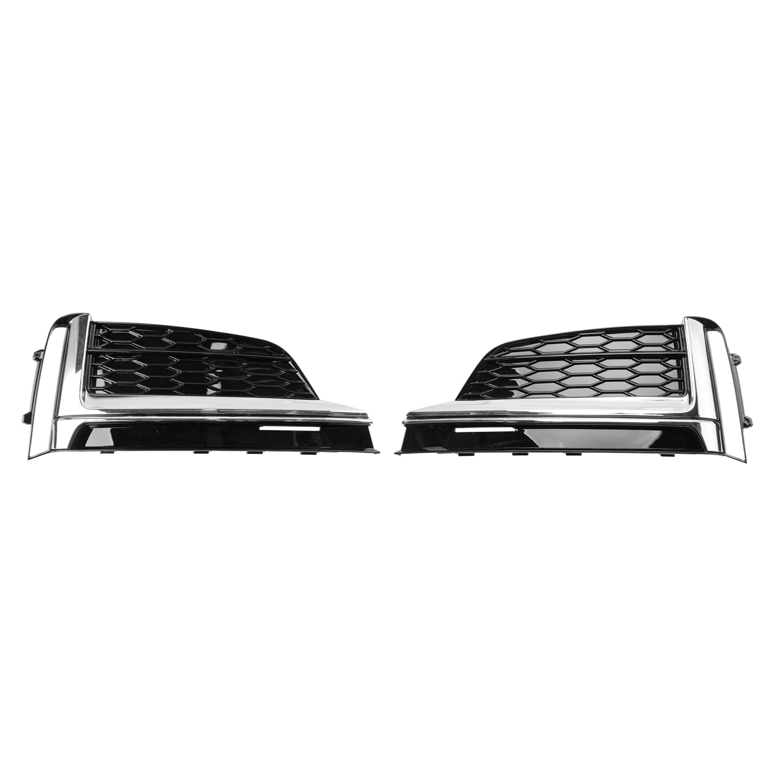 Lot de 2 garnitures de calandre de phare antibrouillard pour pare-chocs avant pour Audi S5 A5 S-Line 2018-2019