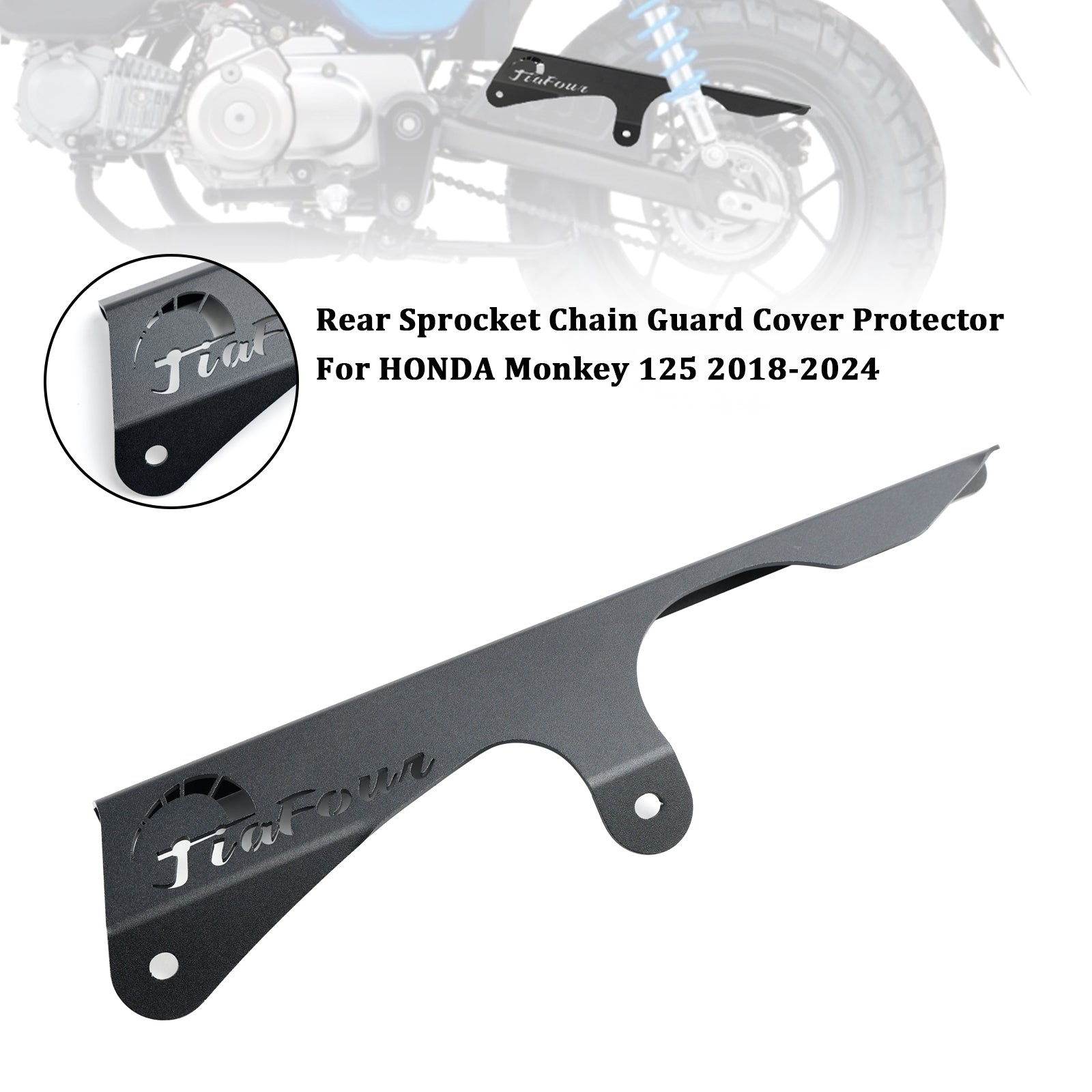 Protezione della copertura della catena della ruota dentata posteriore HONDA Monkey 125 2018-2024