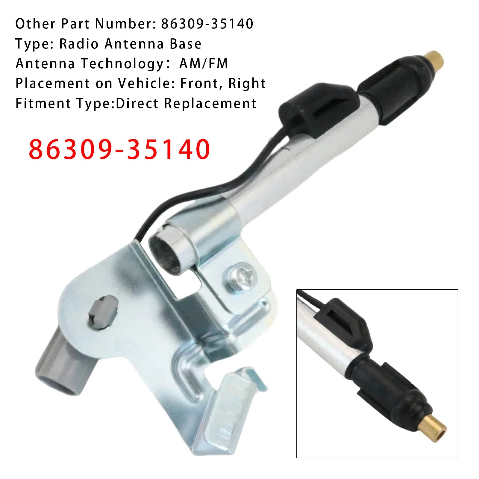 Podporna baza d&Antena za Toyoto 4Runner 2010-2013 86309-35140