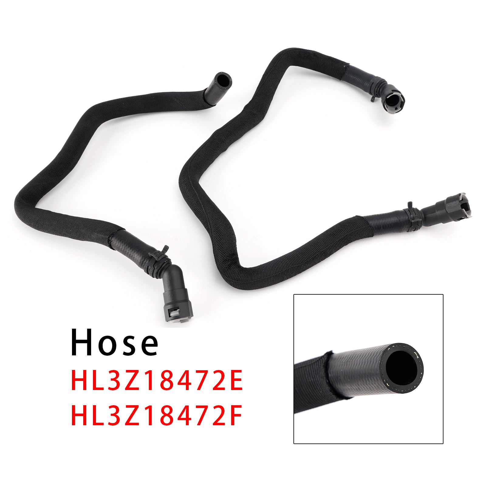 2 tuyaux d'entrée/sortie d'eau pour chauffage CVC HL3Z18472E pour Ford F150 2017-2020