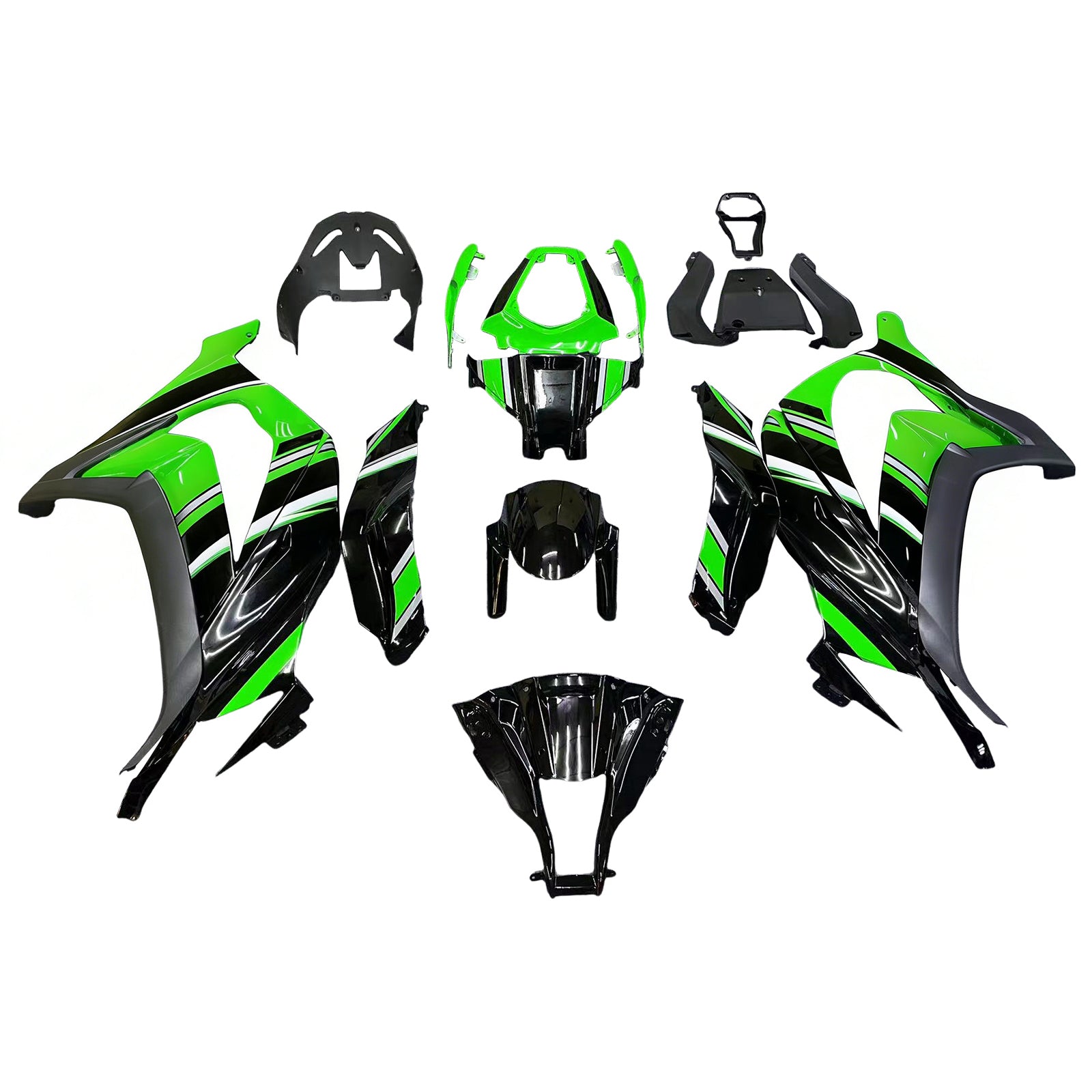 Kit de carénage injecté en plastique ABS pour Kawasaki ZX10R 2011-2015