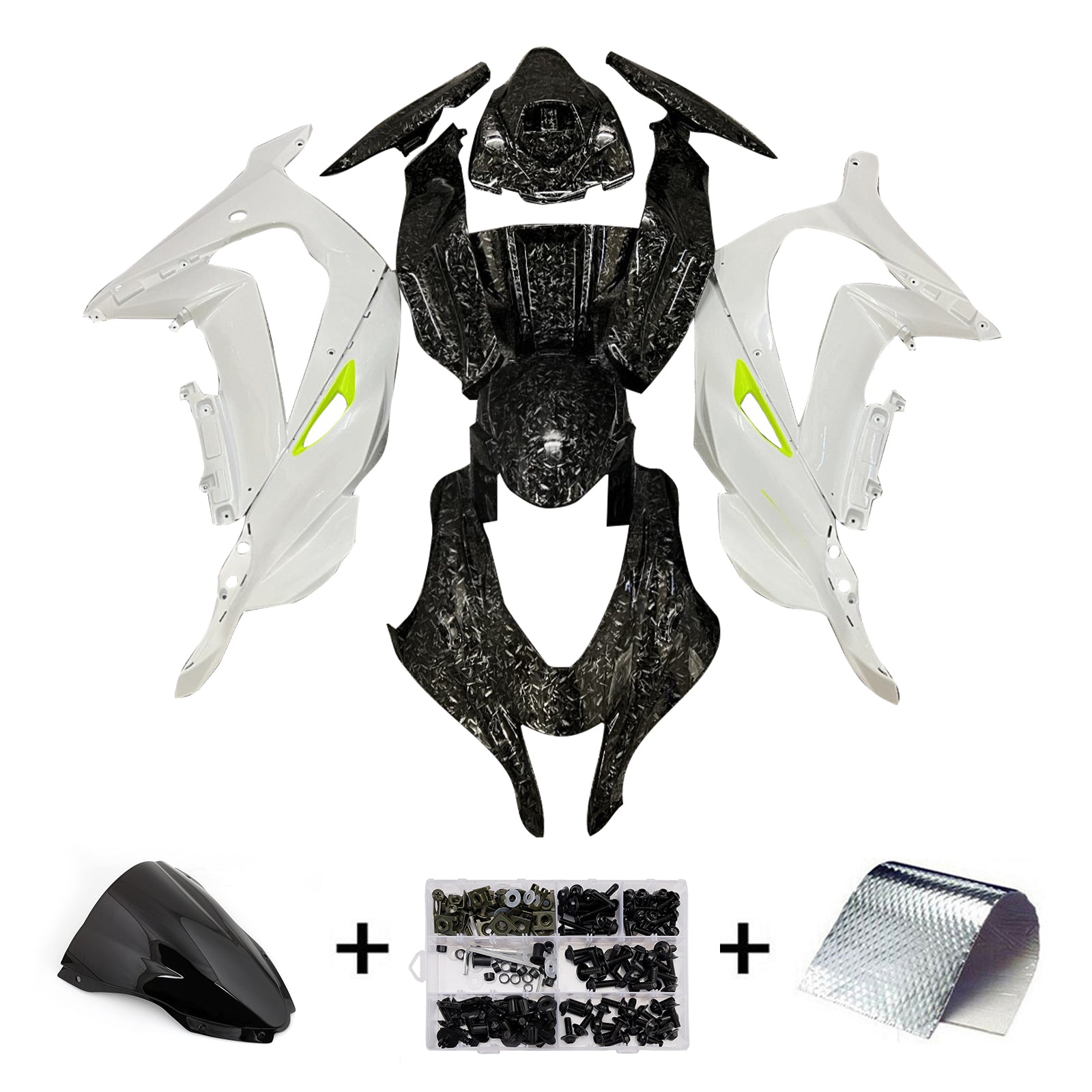 Kit de carénage injecté en plastique ABS pour Kawasaki ZX10R 2016-2020