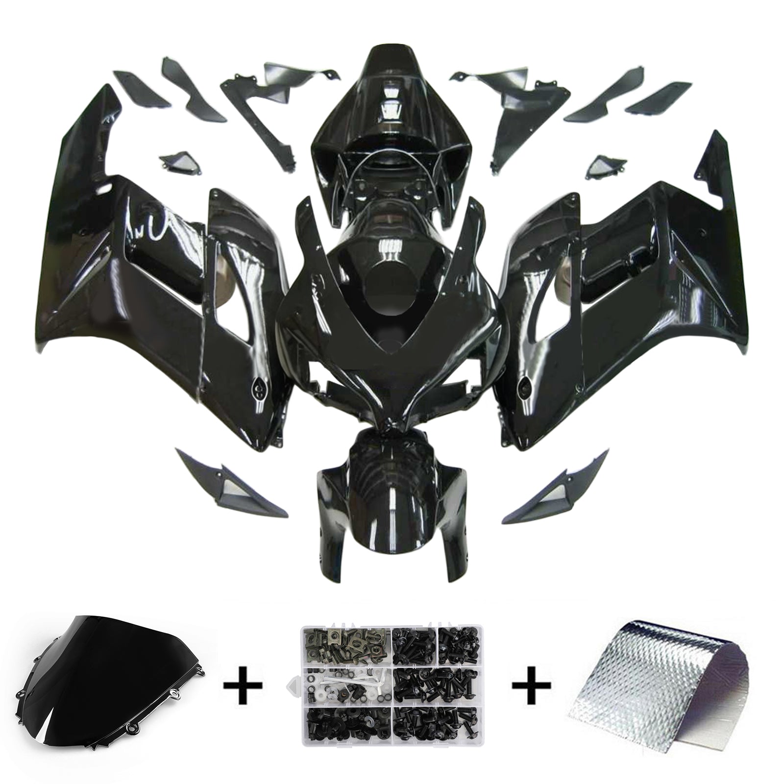Kit de carenado de inyección, carrocería de plástico ABS para Honda CBR1000RR 2004-2005