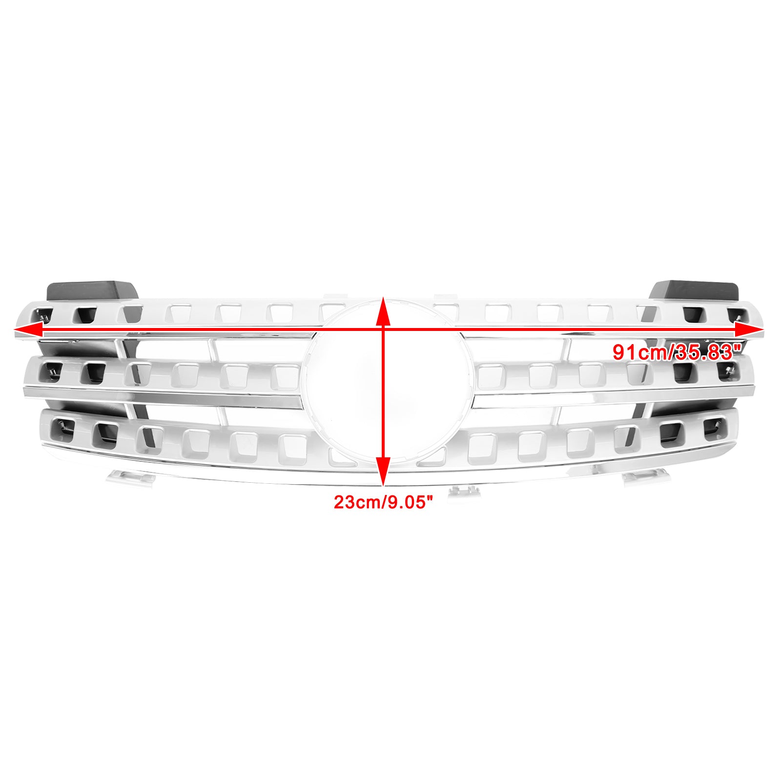 Front Grille Grill Pour Mercedes-Benz ML-Class W164 2005-2008 Chrome