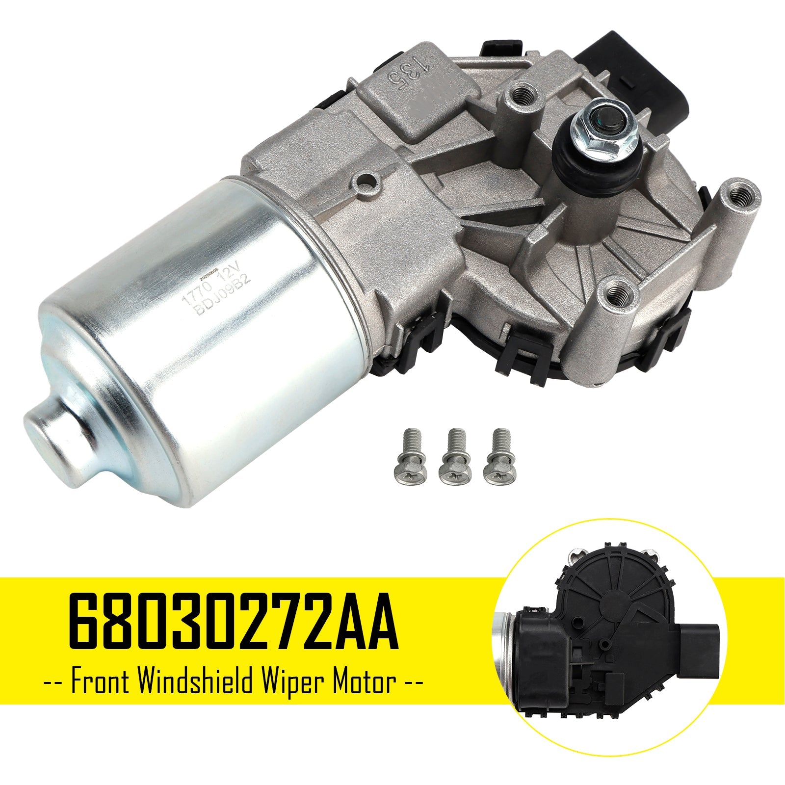 Moteur d'essuie-glace avant pour Saturn Relay 2005-2007, références : 12335832, 68030272AA, 25821246