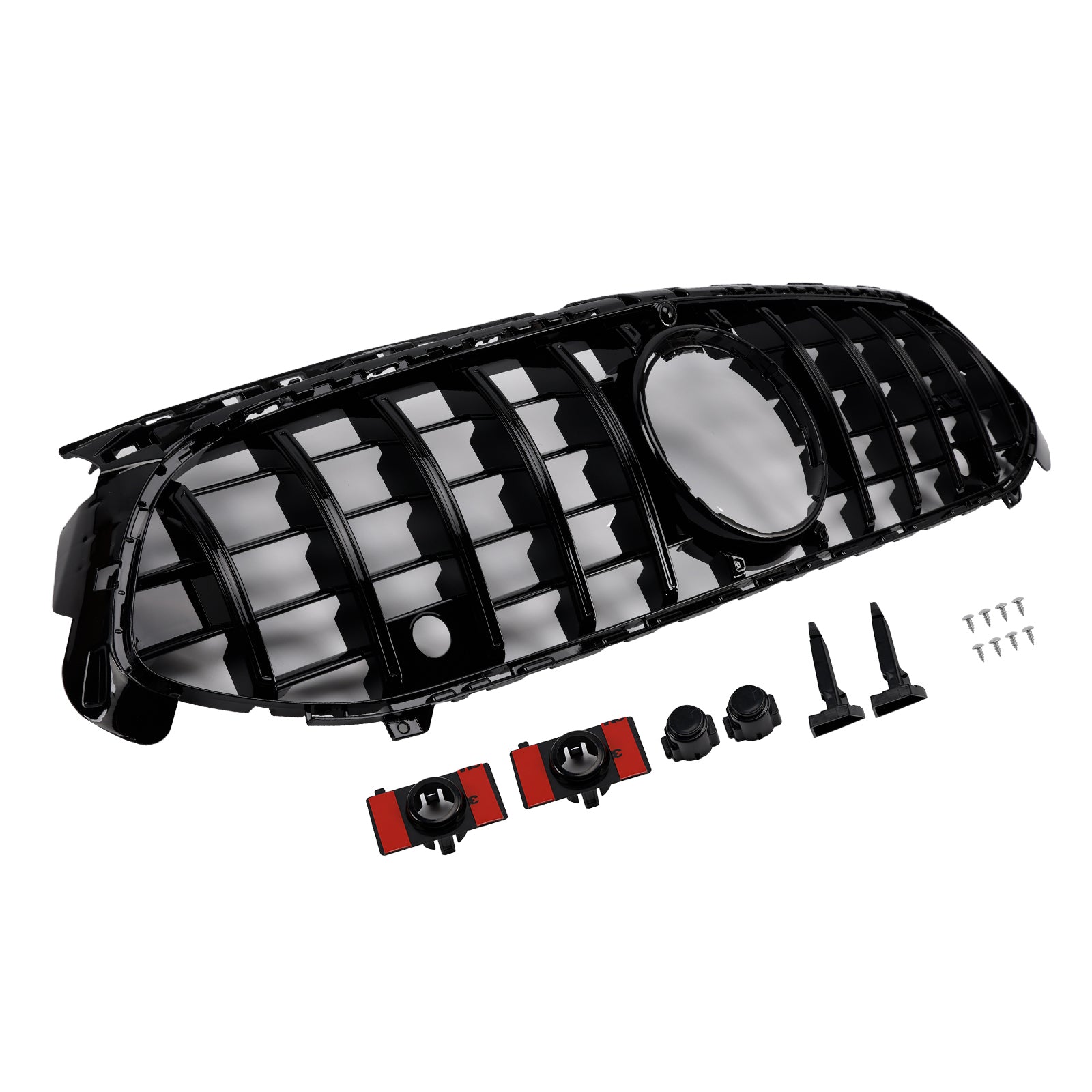 Glanzend zwarte frontgrille voor Mercedes A-Klasse W177 A35 A180 2023-2025