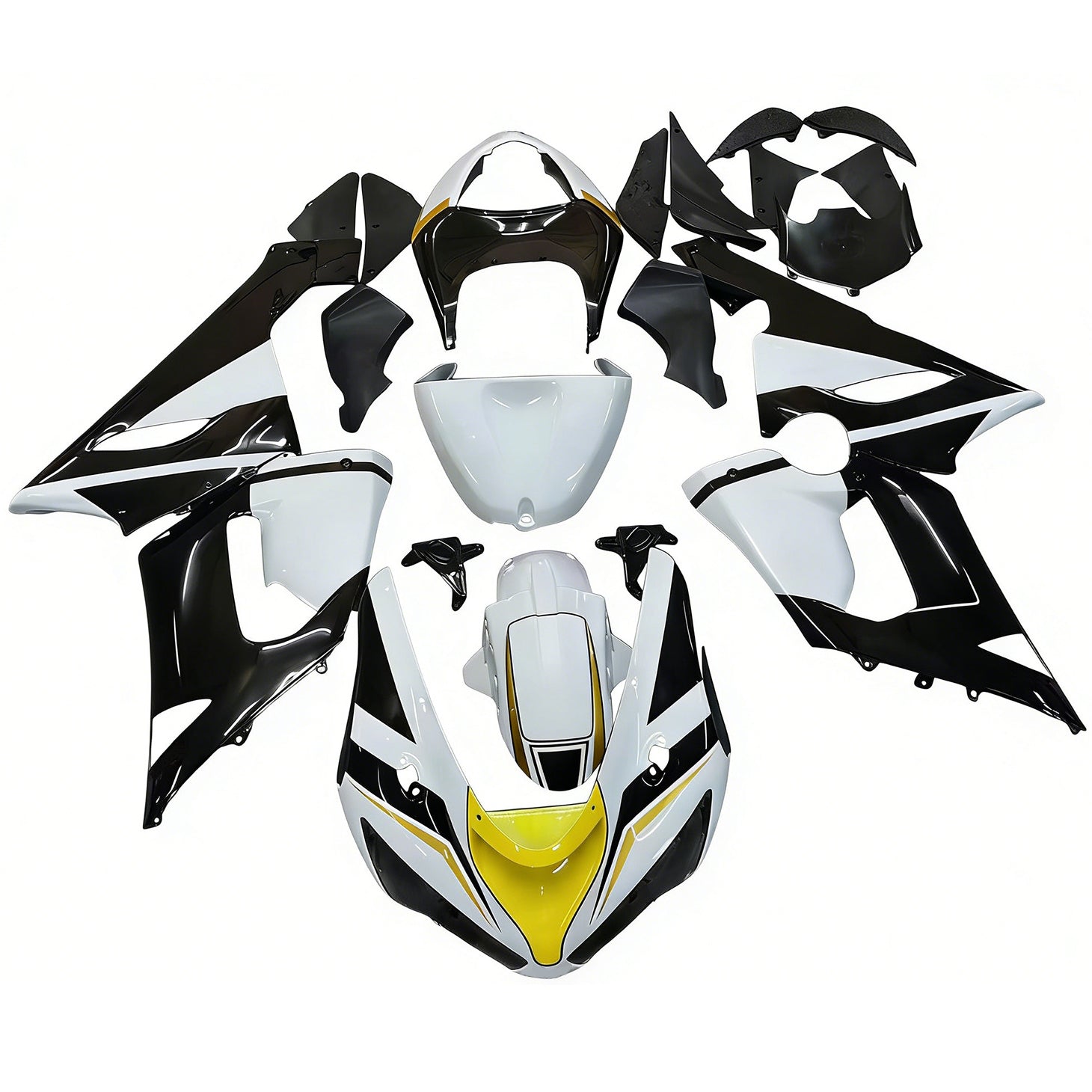 Injection carénage kit carrosserie plastique ABS fit pour Kawasaki ZX6R 636 2005-2006