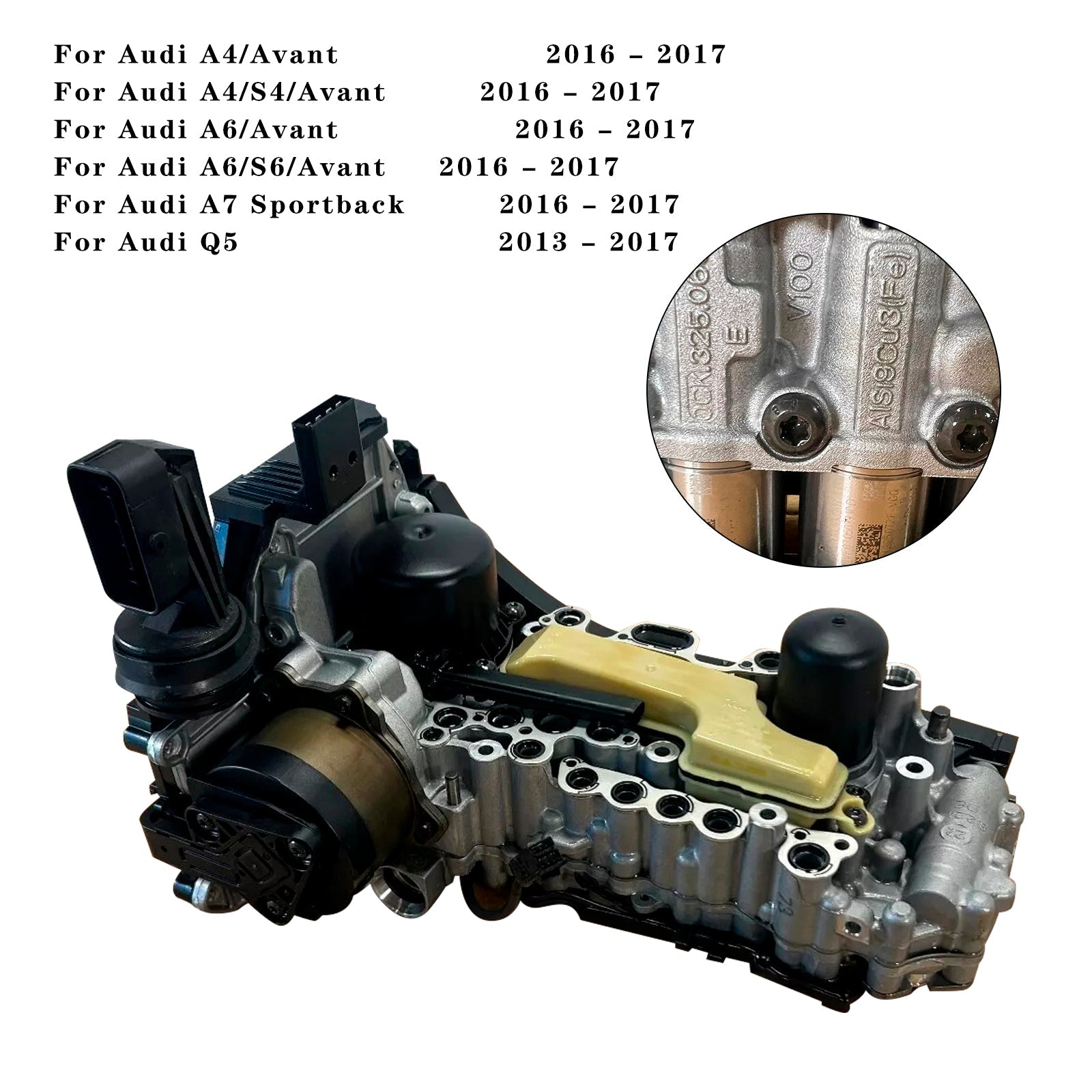 Automaattivaihteiston ohjausruutu ja täydellinen mekatronic-venttiilin runko Audi A4/ennen 2016-2017 0HK927156B