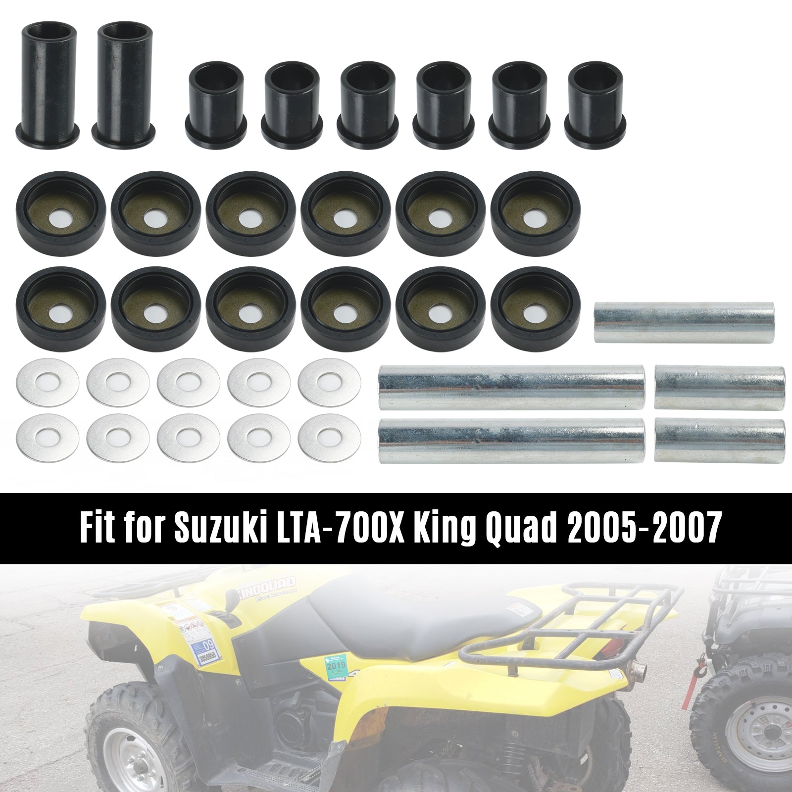 Pour Suzuki 450 700 King Quad LTA-450X LTA-700X Kit de bagues de bras triangulaire arrière 50-1041