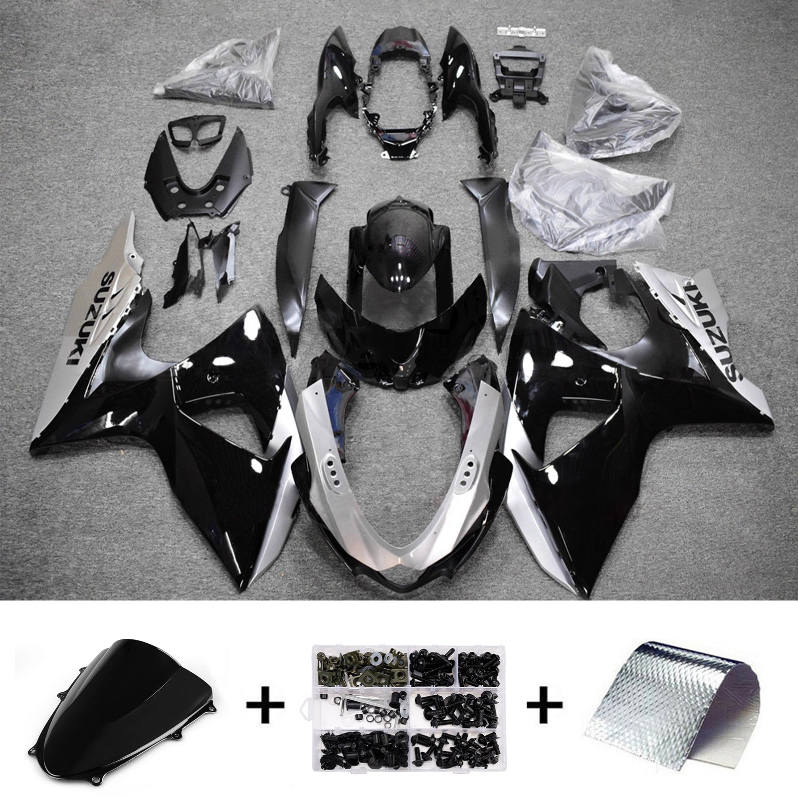 Kit de carénage injecté en plastique ABS pour Suzuki GSXR1000 2009-2016 K9