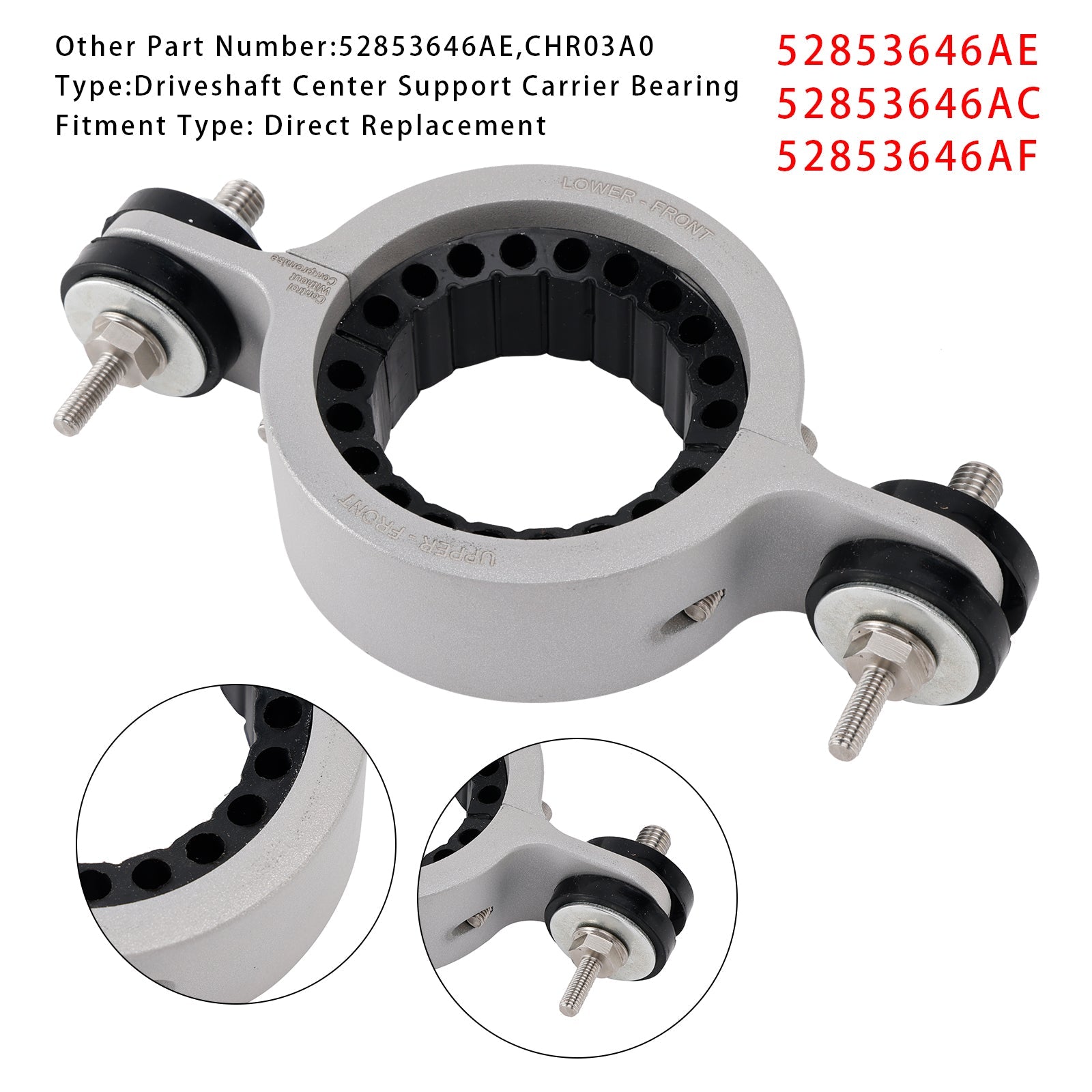 Cojinete de soporte central d'Eje de transmisión 52853646AE para Dodge WD Durango