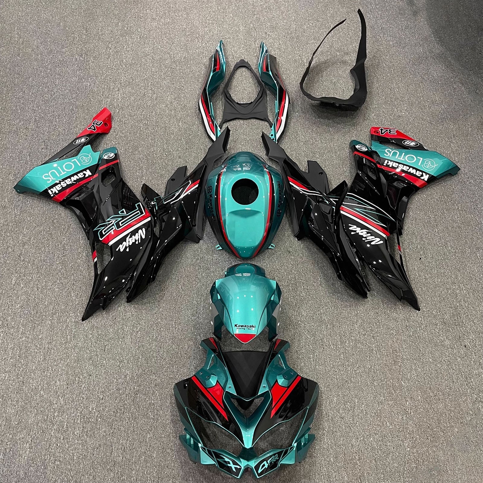 Kit Carenado Inyección Kawasaki Ninja ZX-25R ZX-4R ZX-4RR 2019-2024