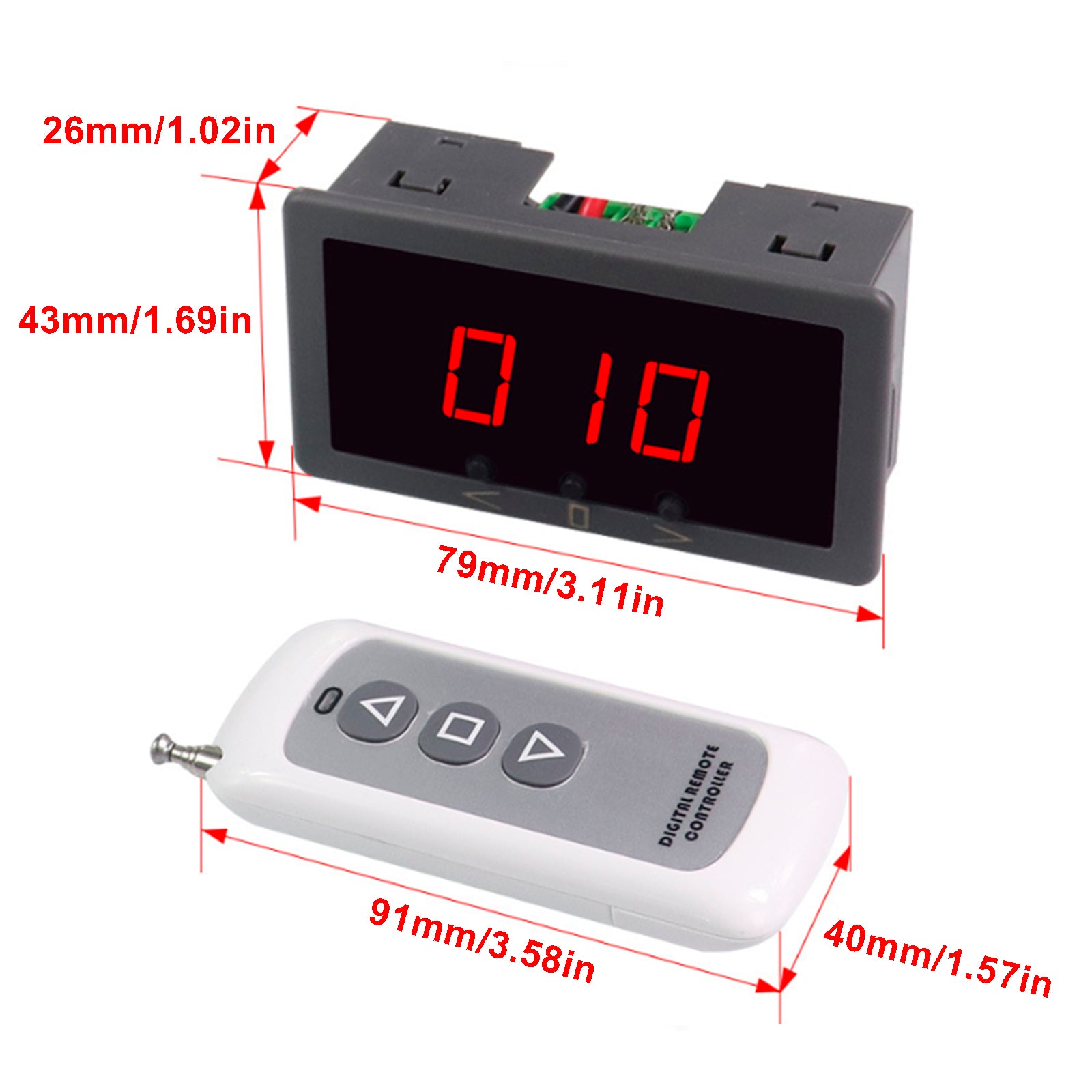 6V 12V 24V 5A PWM DC Motor Speed Controller Gradateur+Télécommande Réversible