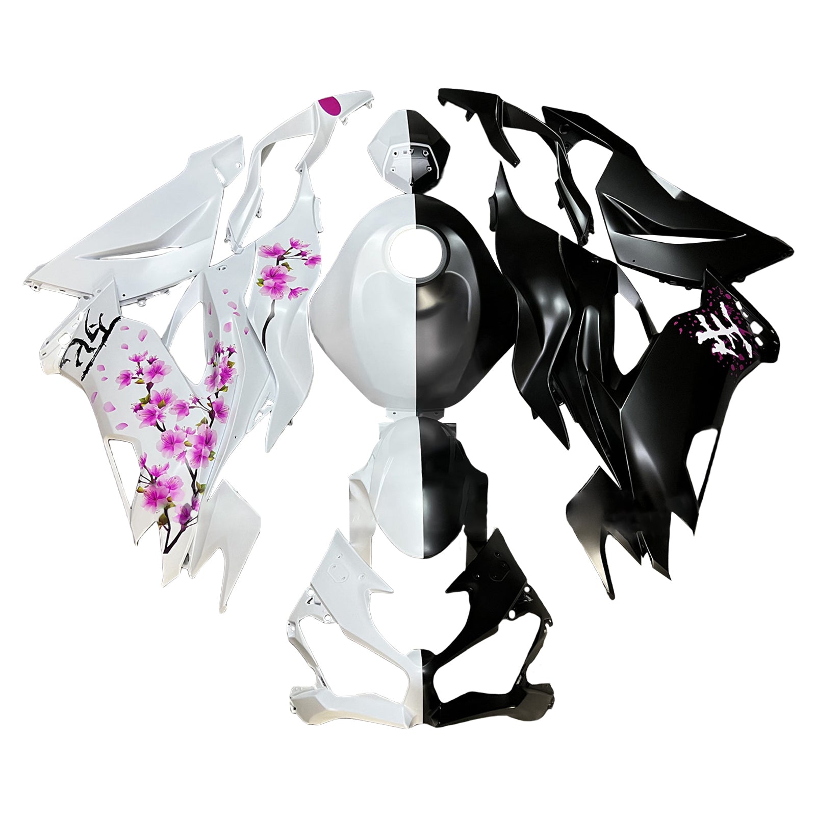 Kit di carenatura a iniezione, corpo in plastica ABS per Kawasaki ZX6R 2019-2023