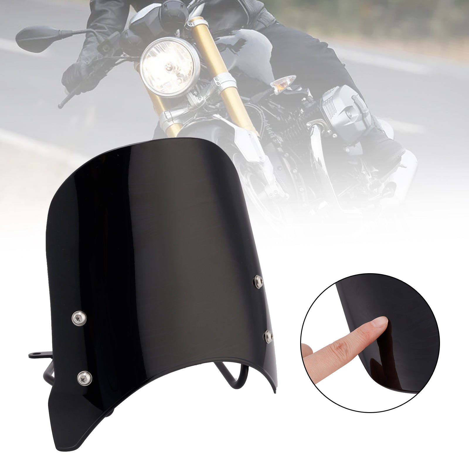 Parabrezza compatibile con BMW R nineT Scrambler 2014-2024 e Pure 2017-2024