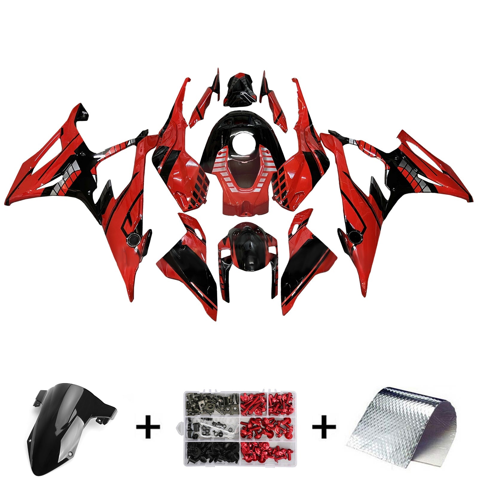 Kit de carénage d'injection pour BMW M1000RR S1000RR 2019-2022 Carrosserie Plastique ABS