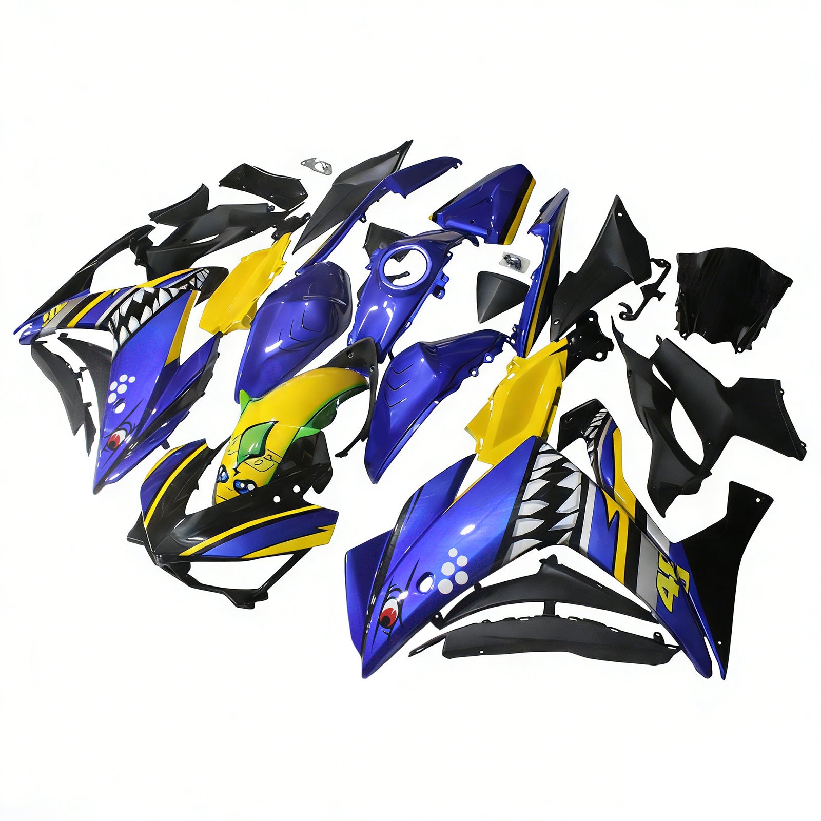 Kit de carénage en plastique ABS injecté pour Yamaha YZF-R3 2014-2018 R25 2015-2017