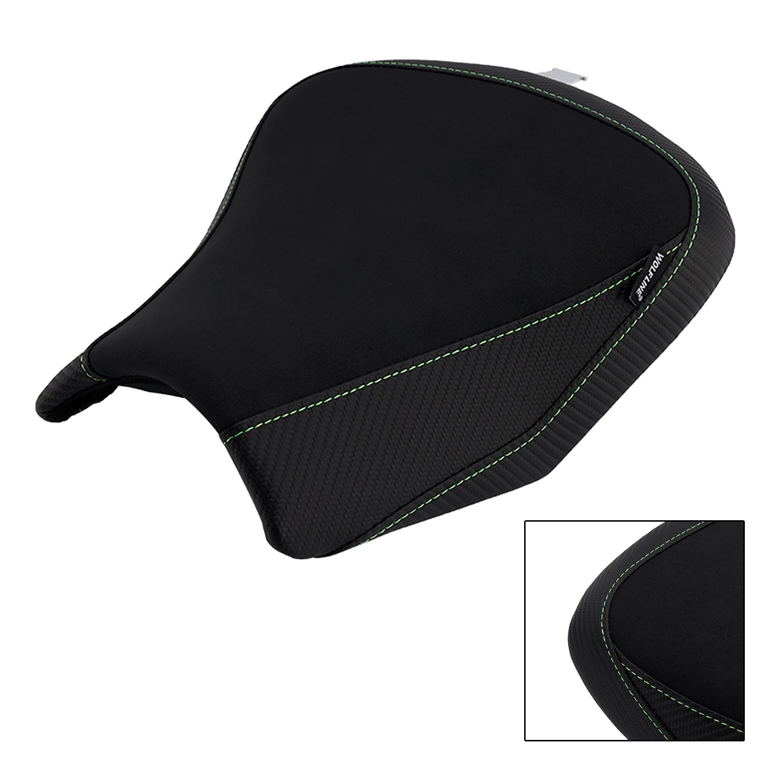 Witte passagierszitting voorin voor Kawasaki Ninja 650 Z650 (2017-2025).