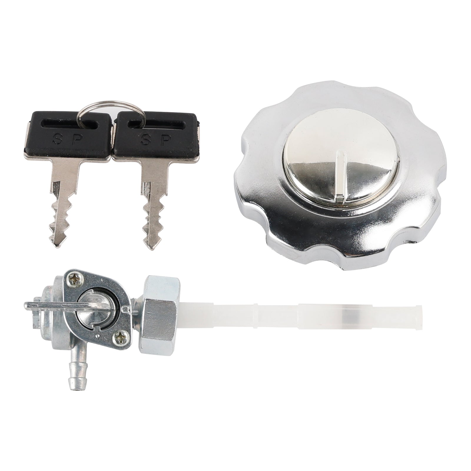 Réservoir d'essence argenté pour moto Cafe Racer, style rétro classique, pour Bobber Scrambler