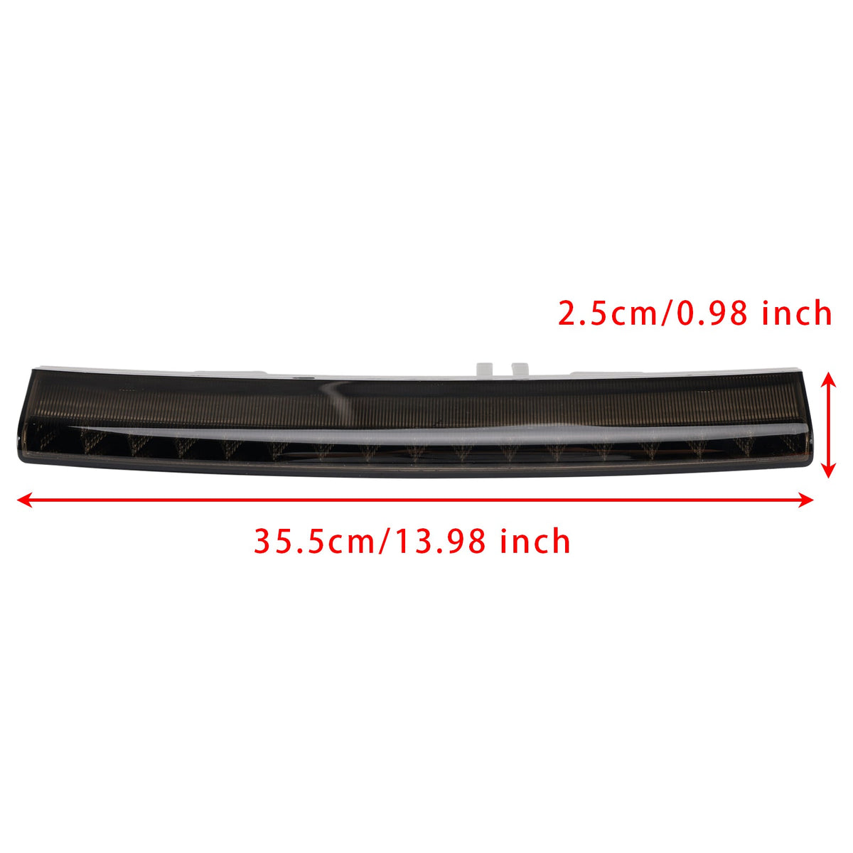 Troisième feu stop arrière central noir pour Alfa Romeo Giulietta et Fiat 500L (2012-2018)