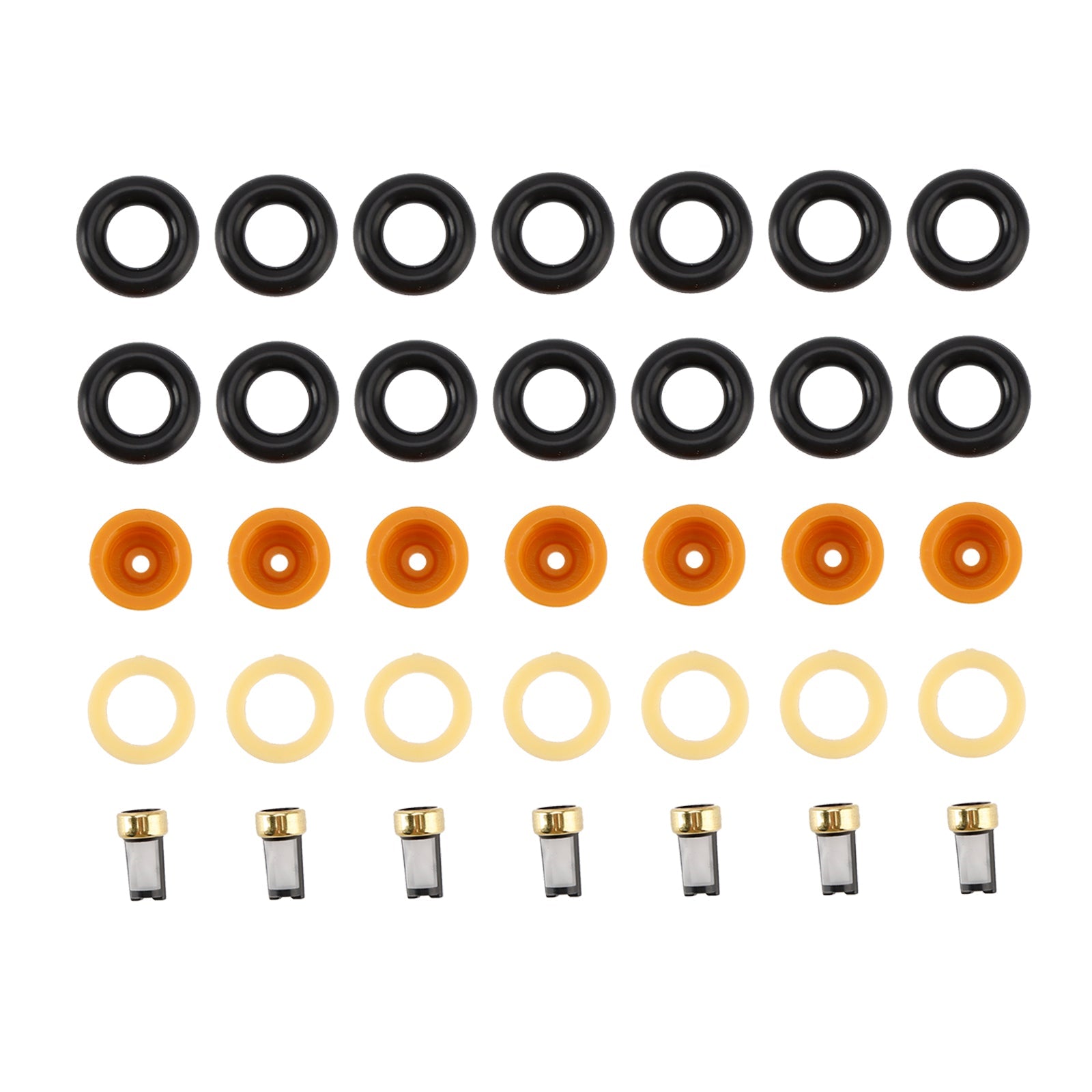 Conjunto de 6 juntas tóricas para inyector de combustible, para Audi 80, 90, 100, A4, A6, A8 2.4, 2.6, 2.8