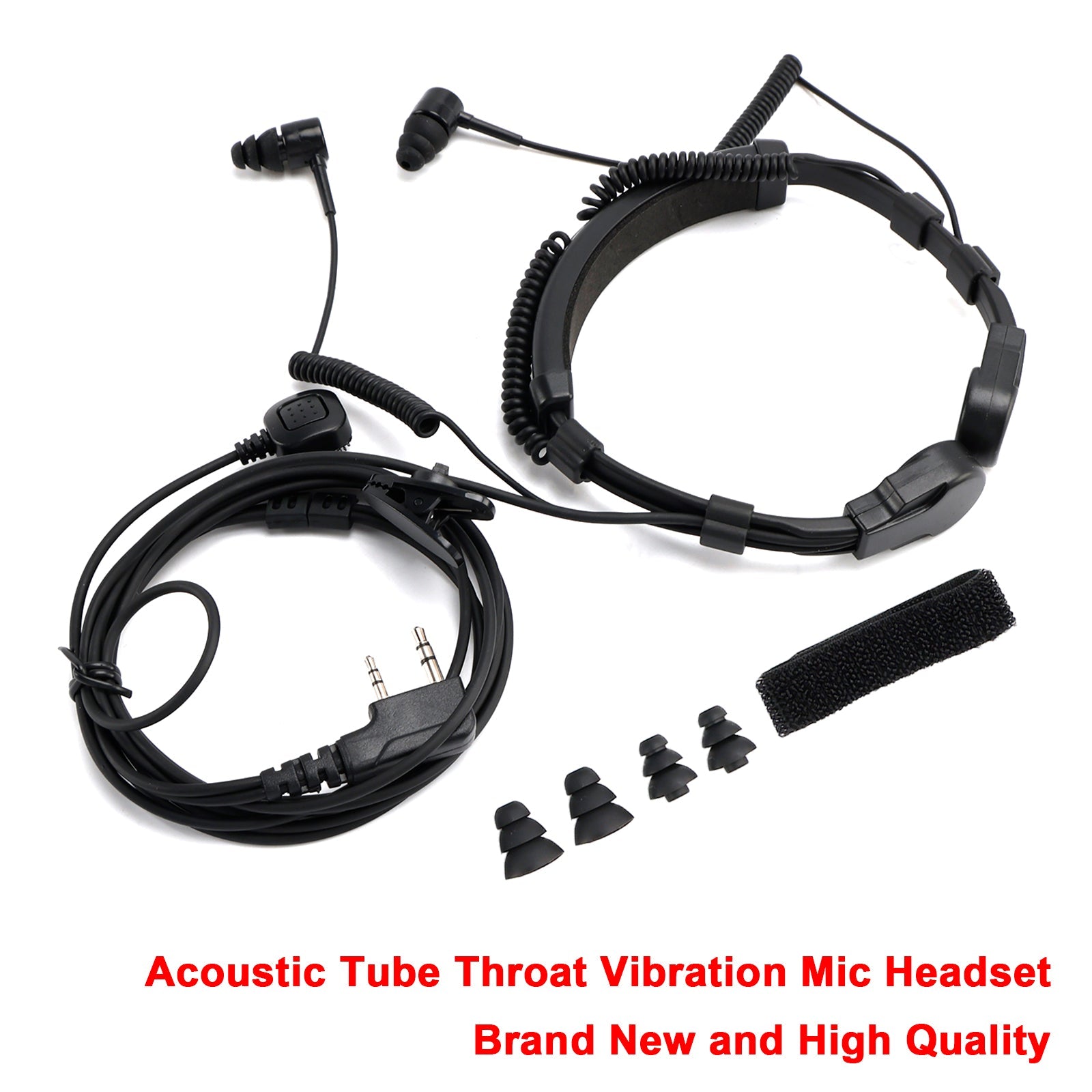 Casque anti-vibrations télescopique K-Head pour TK-208, TK-220, TH-D7 et TH-F6