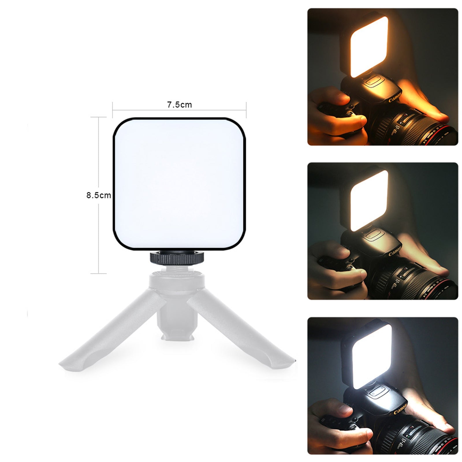 Luz de relleno de luz de vídeo LED W64 RGB para cámara de vídeo, teléfono móvil, belleza en vivo, al aire libre