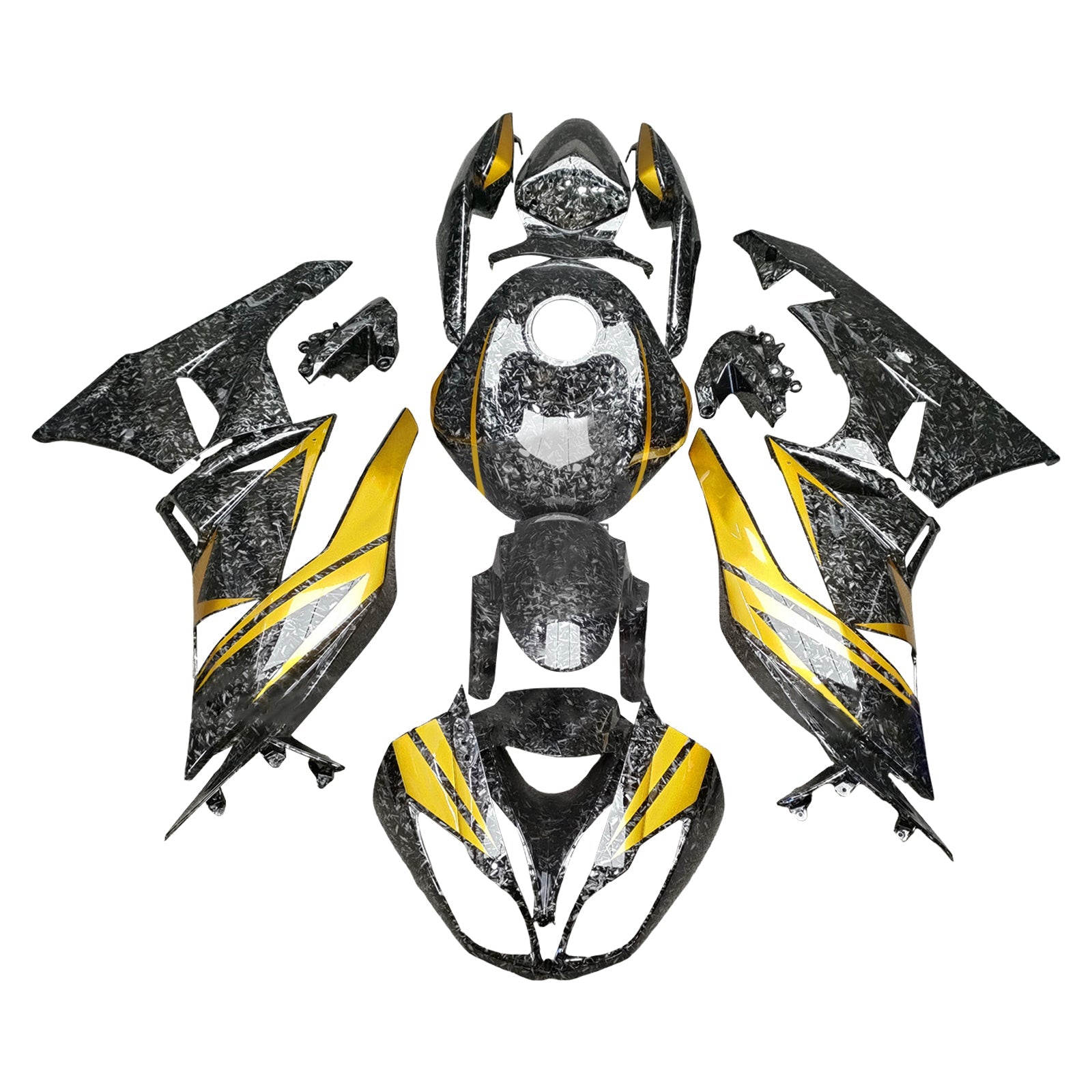 Kit carena iniezione Carrozzeria in plastica ABS per Kawasaki ZX6R 636 2009-2012