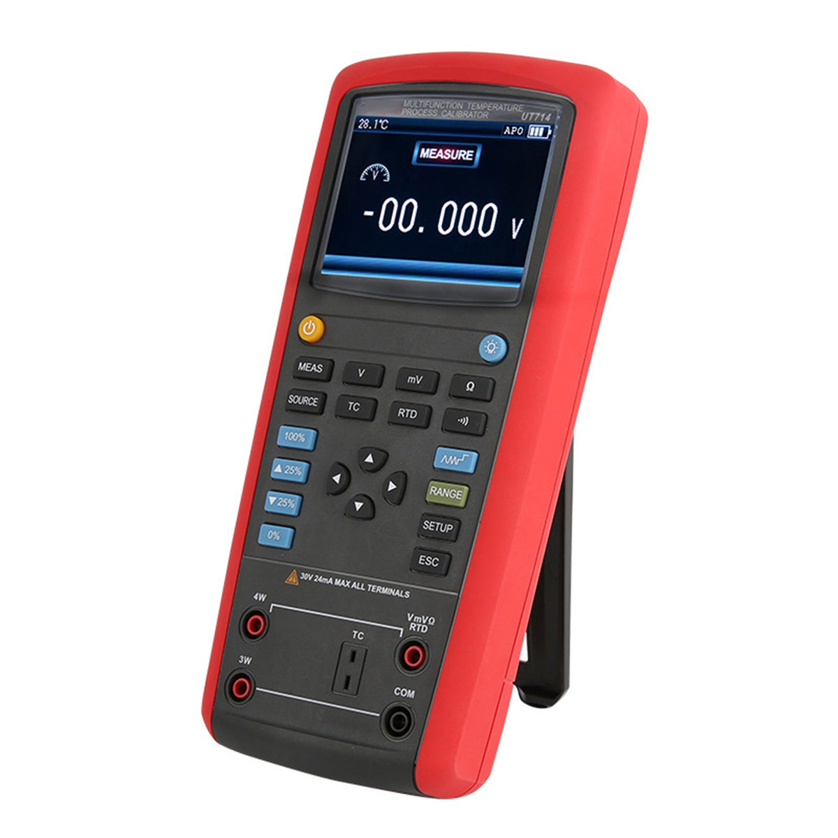 UT714 multifunctionele tester, temperatuur- en proceskalibrator, thermokoppel