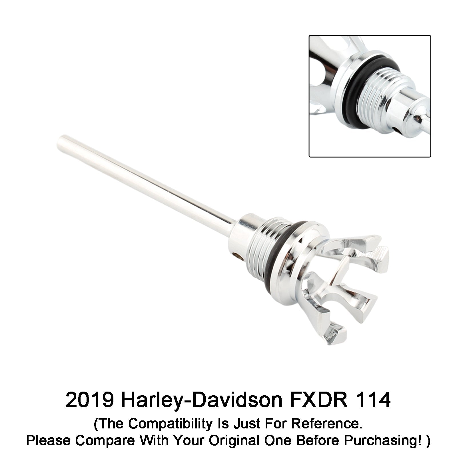 Tapa del tanque de medidor de aceite, tapa adecuada para Softail Road Glide Street Bob 1105 - 0022