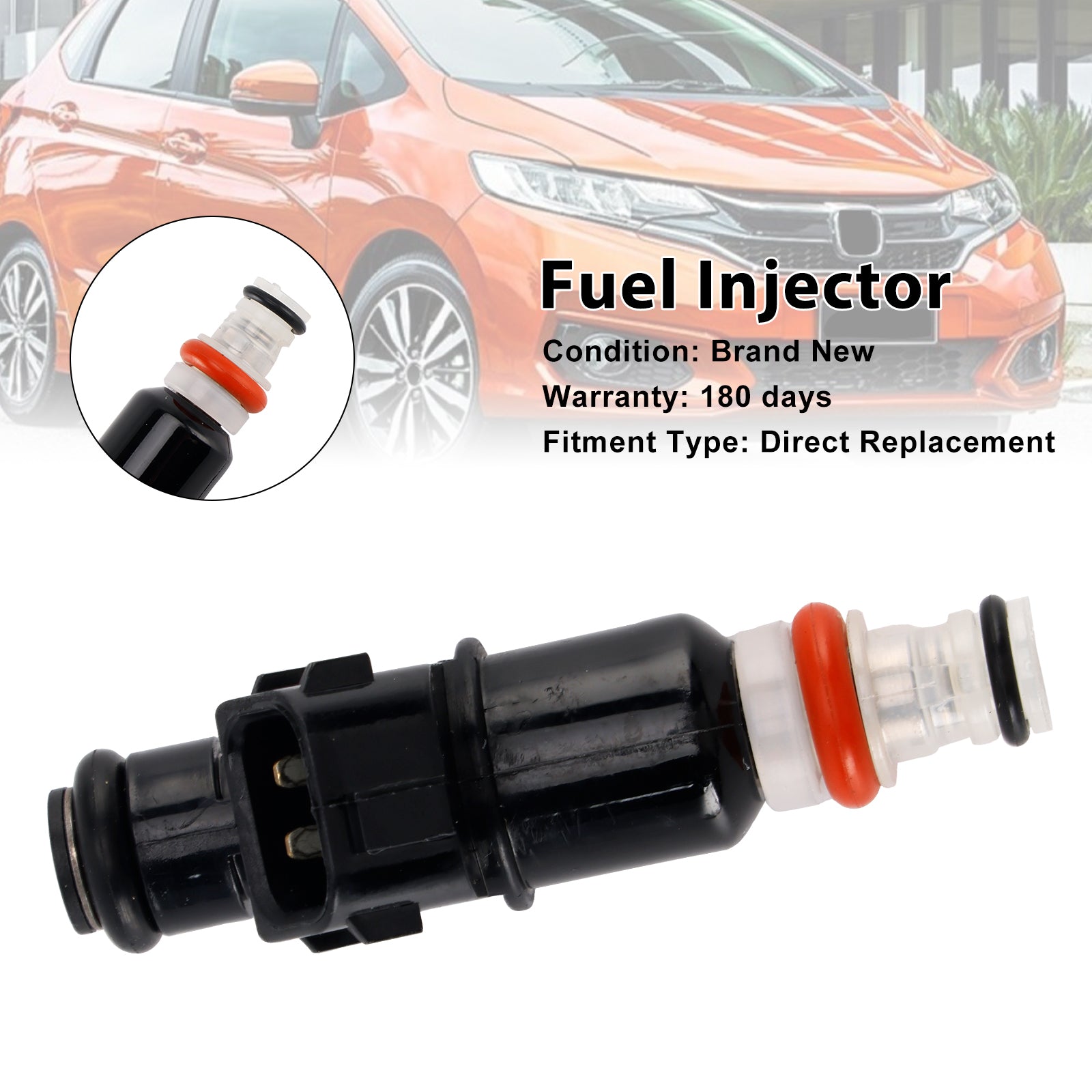 Honda Jazz Mk3 Inyector de combustible 1 pieza 16450-RB0-003 16450RB0003