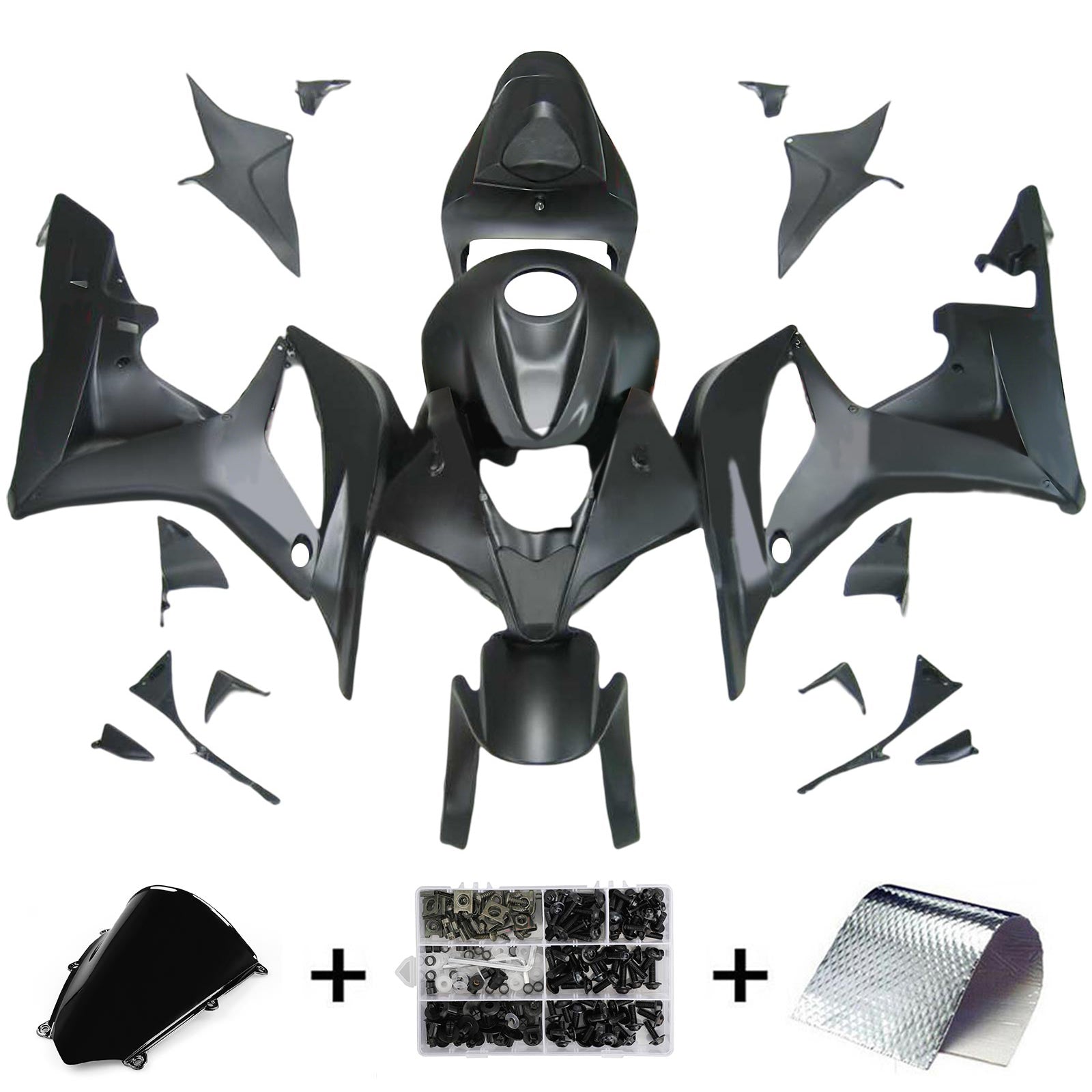Kit de carénage par injection, carrosserie en plastique ABS pour Honda CBR600RR 2007-2008 F5