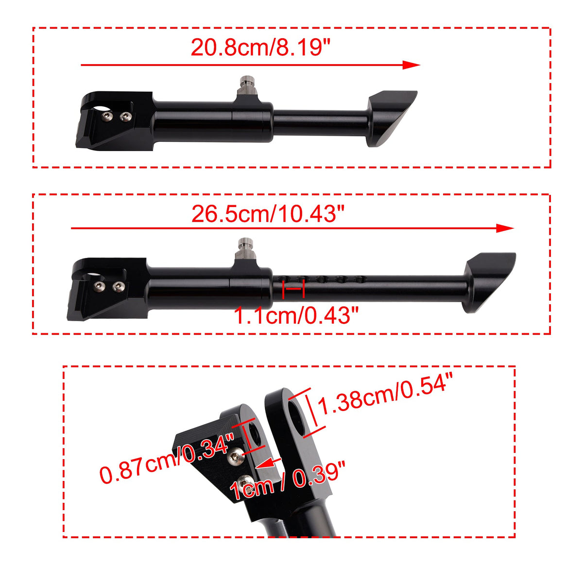 Béquille latérale réglable pour Suzuki GSXR1300 (1999-2026)