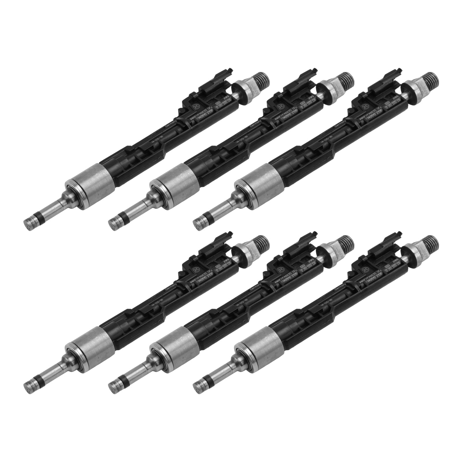 Komplet 6 injektorjev goriva za BMW F10 M5, F06, F07, F12, F13, F15 in X5 (reference : 0261500136 in 13647599876)