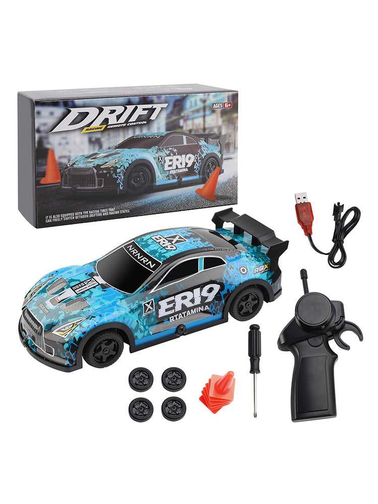 WLTOYS 22206 RTR 1/22 2,4 g 15 km/h kilpa -autometallirunko lelu sininen lahja