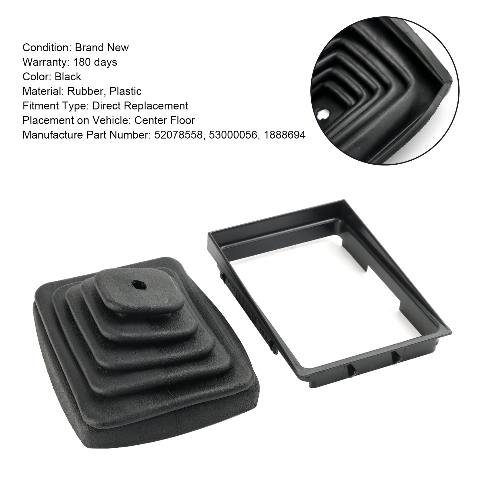 Shifter Boot Retainer Bezel Ring Manual Trans voor Jeep Wrangler TJ 1997-2004