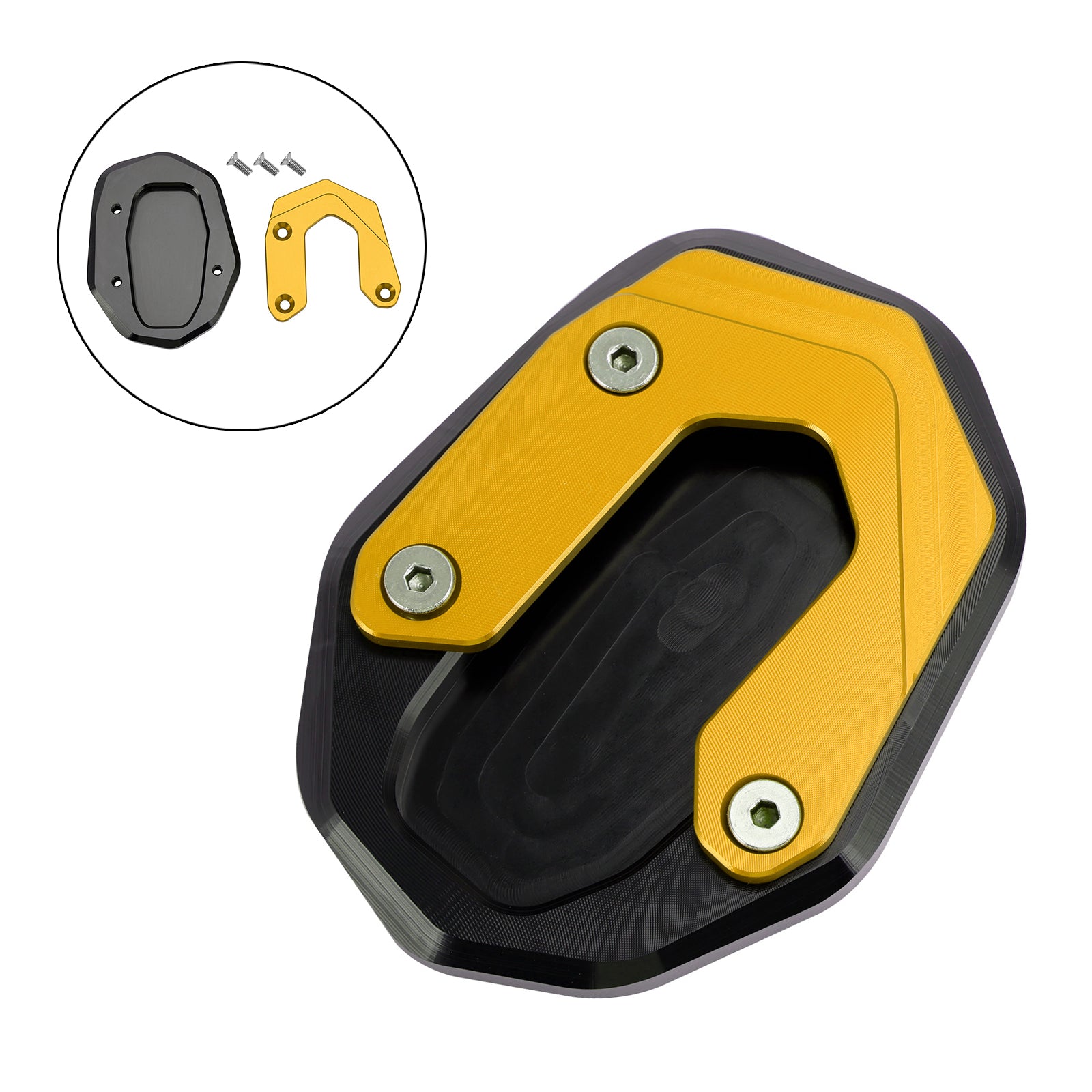 Ampliar Placa de extensión de caballete lateral para Ducati Scrambler 800/1100 15-20