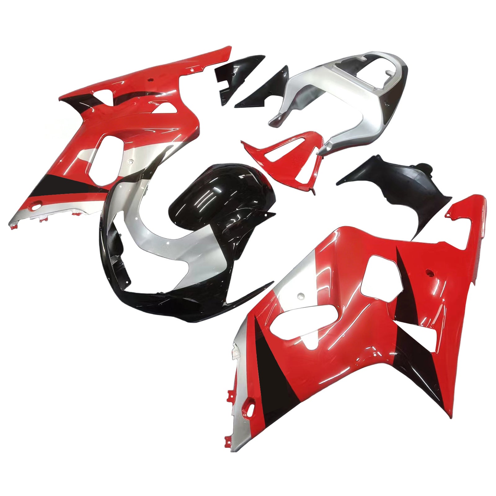 Kit de carénage par injection, carrosserie en plastique ABS, compatible avec Suzuki GSXR600 2001-2003